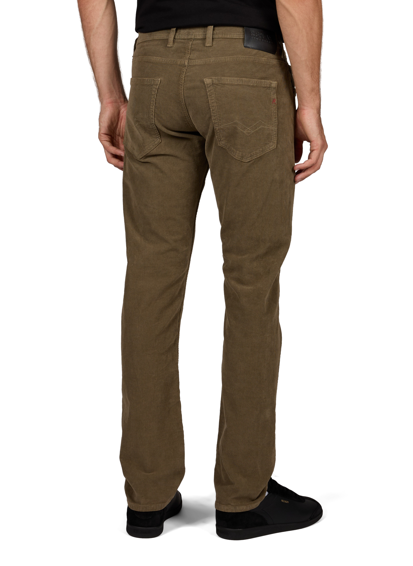 Grover straight pants in blended cotton REPLAY Green