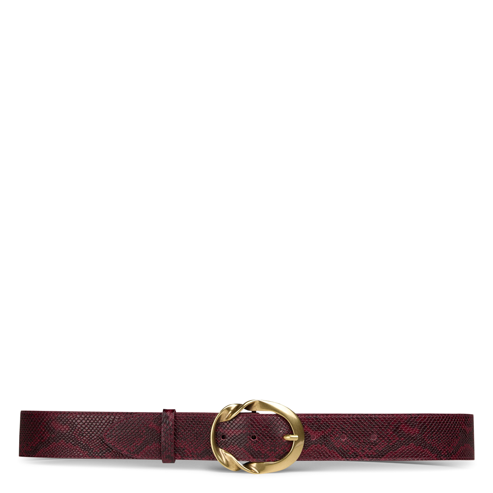 Ceinture en cuir valentin MAISON 123 Rouge