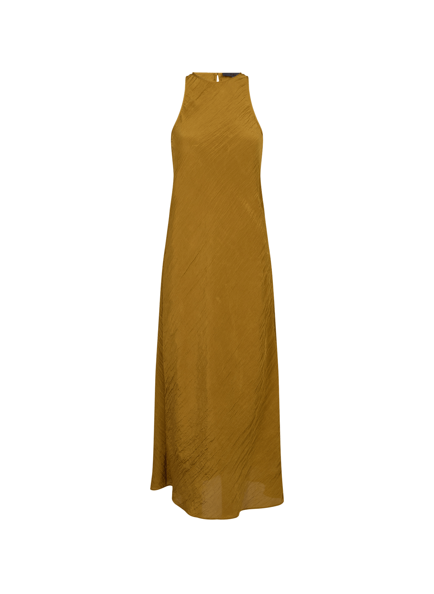 Midi dress with round collar and pleats TIBI Yellow