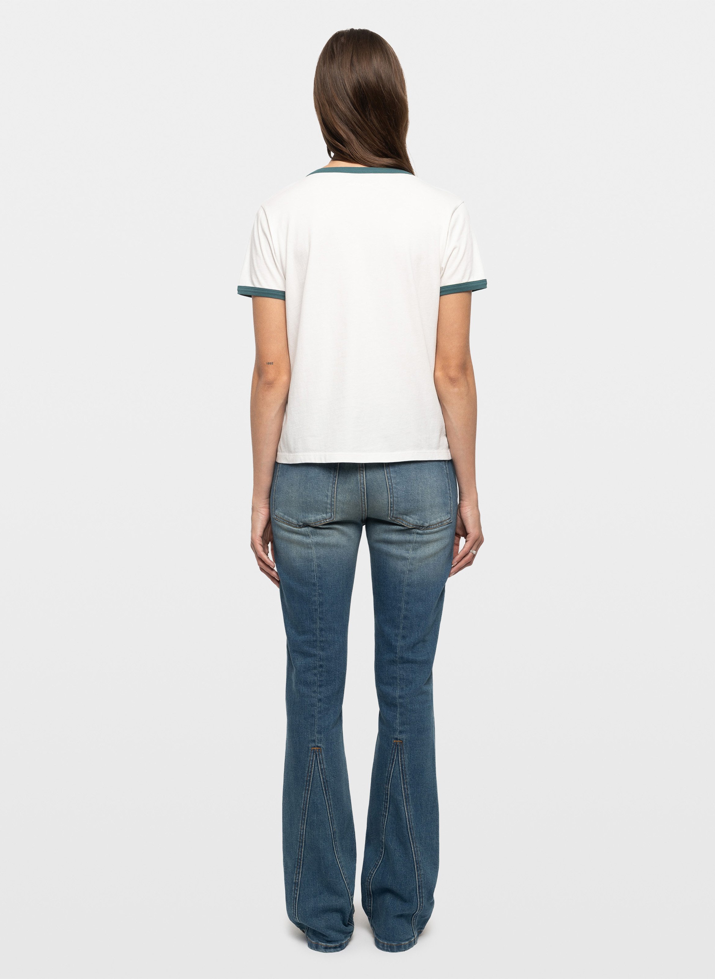 Tee-shirt droit brodé en coton alys ZADIG&VOLTAIRE Blanc