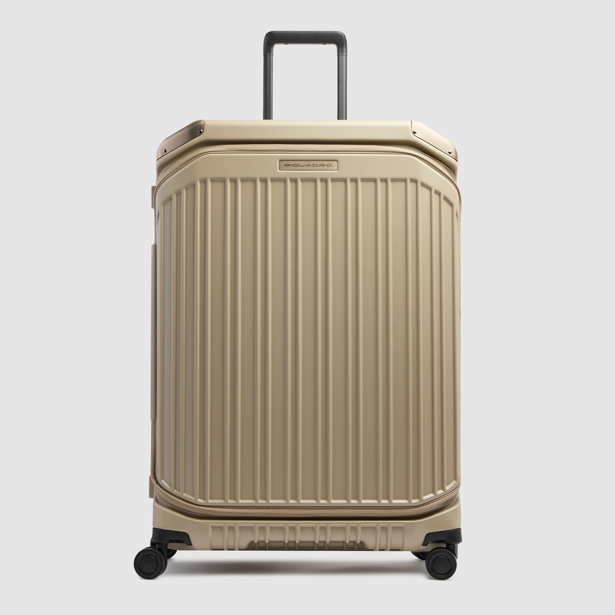Grote koffer met 4 wielen, uitbreidbaar PIQUADRO Beige