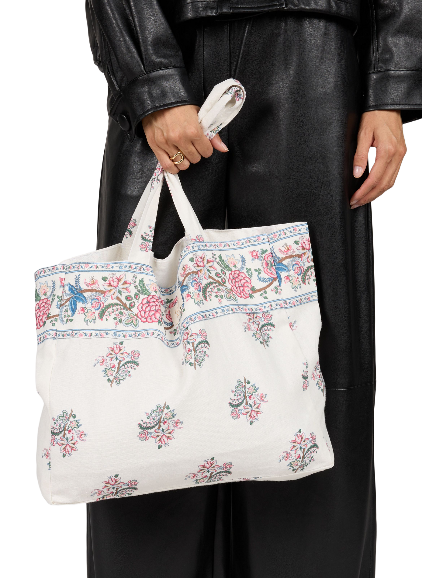 Cotton Beverly tote bag LOUISE MISHA White