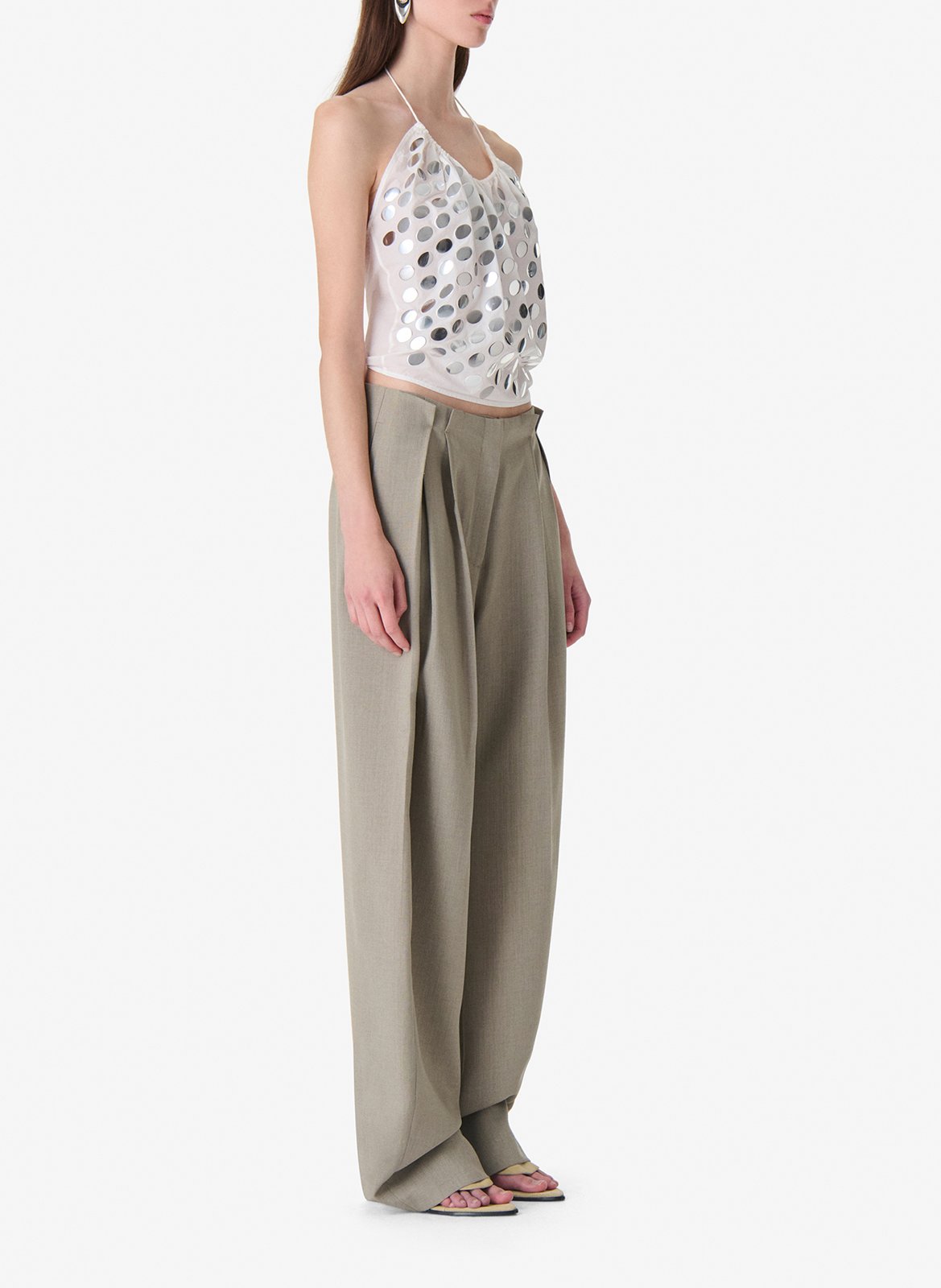 Iro Iro Pantalon large à pinces sonja