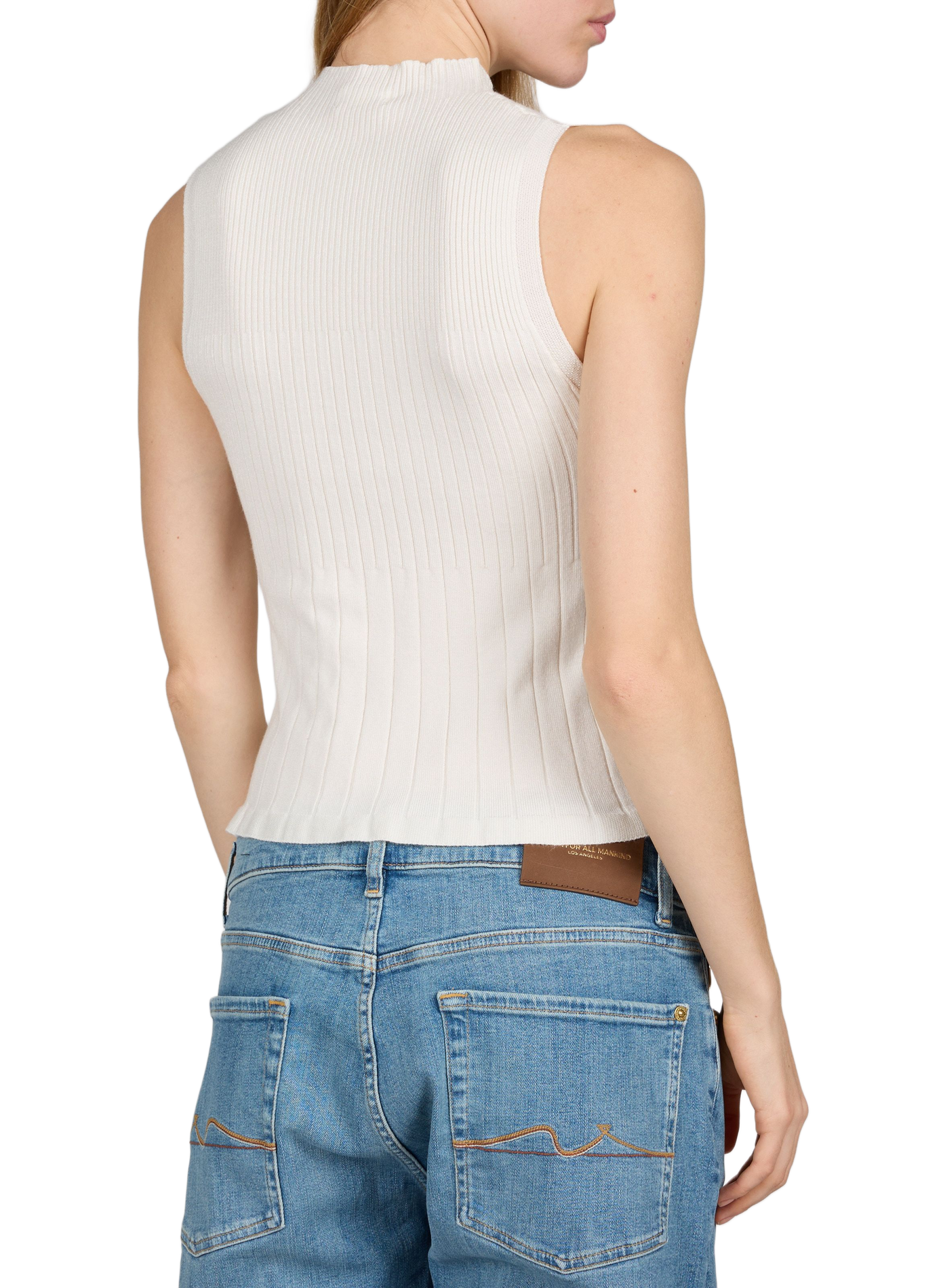 Fitted ETERNA sleeveless top MUS & BOMBON White