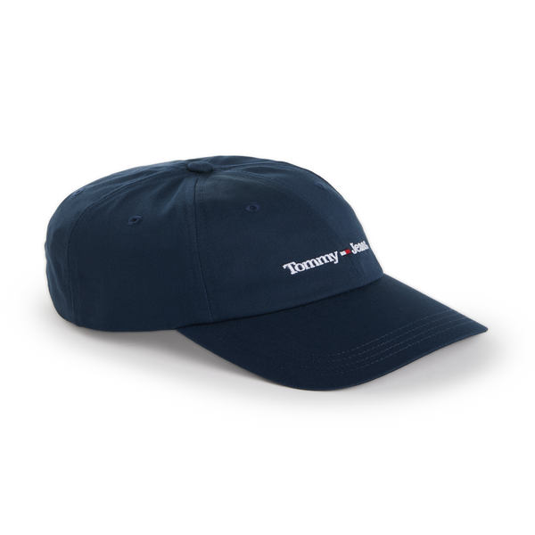 Tommy Hilfiger Tommy Jeans Cotton Canvas Baseball Cap In Blue