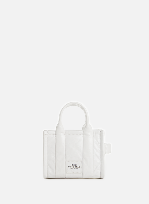 The Micro Tote bag in White leatherMARC JACOBS 