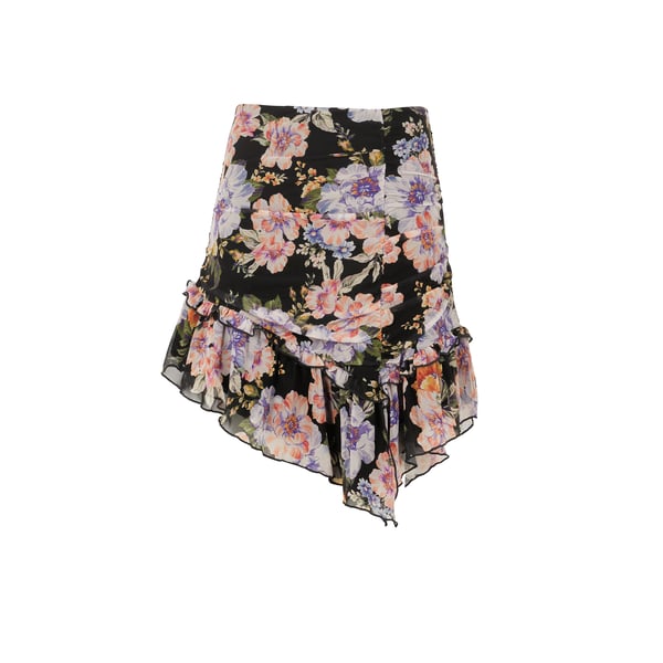 Jupe courte en tulle imprimé