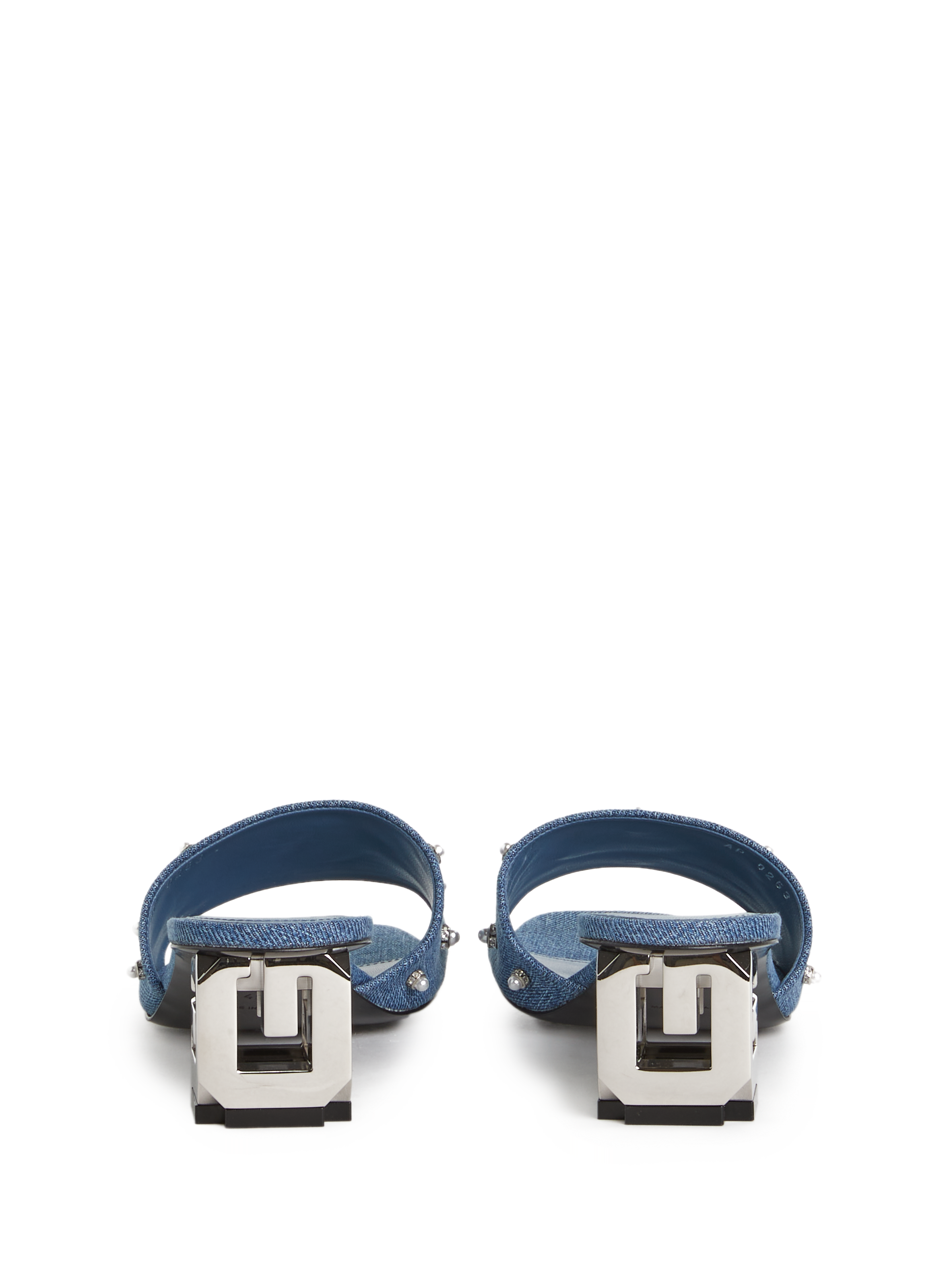 Denim heeled mules GIVENCHY Blue