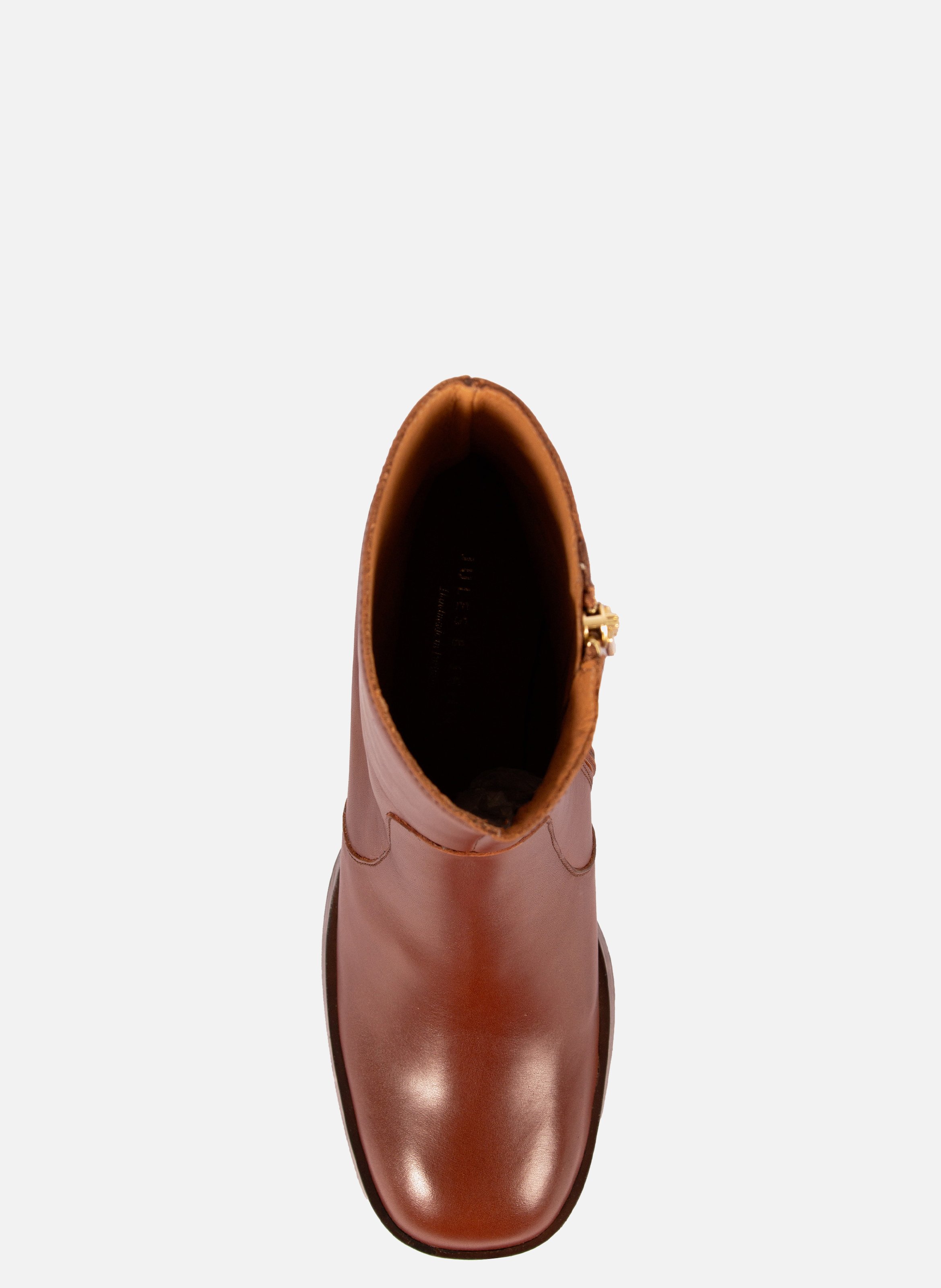 Bottines plateforme cuir JULES & JENN Marron