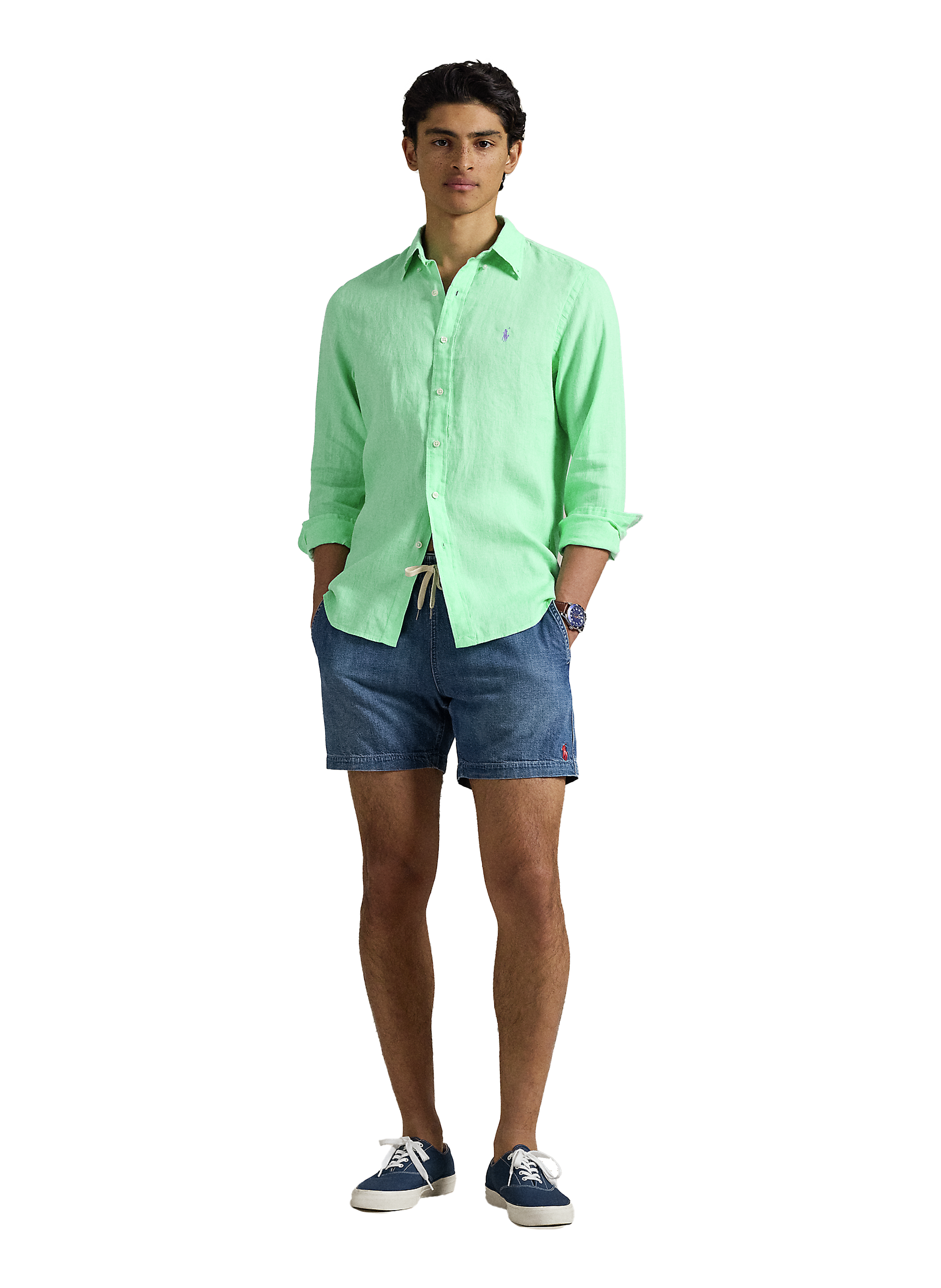 Linen shirt POLO RALPH LAUREN Blue