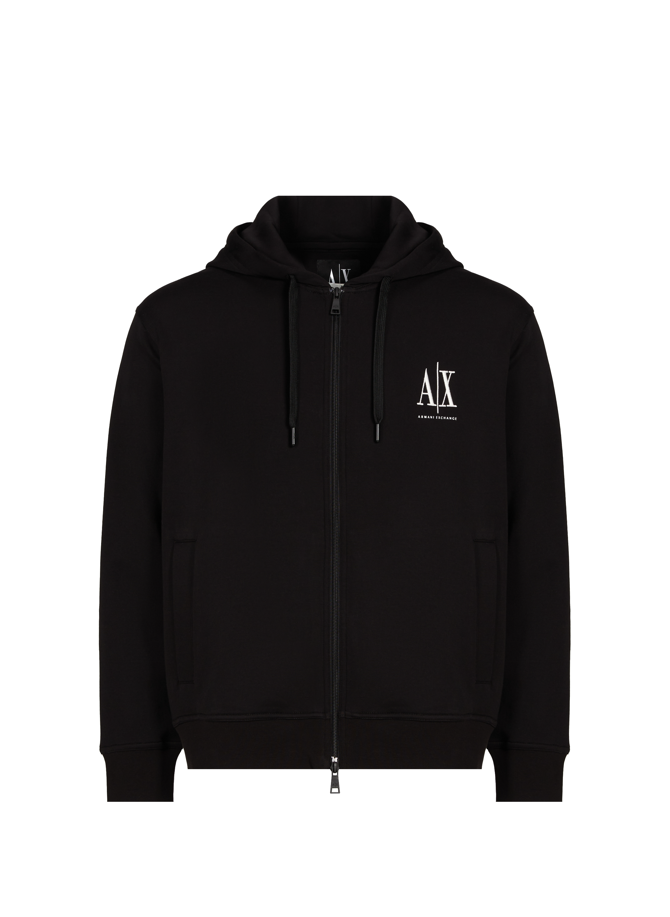 Zip-up hoodie sweatshirt Black