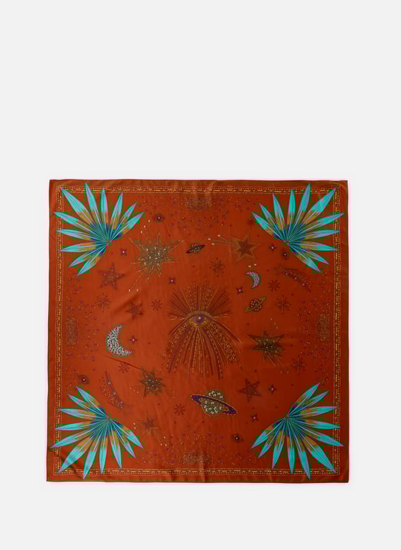 Foulard Comète Marron by WILD WILD Foulard Comète Marron