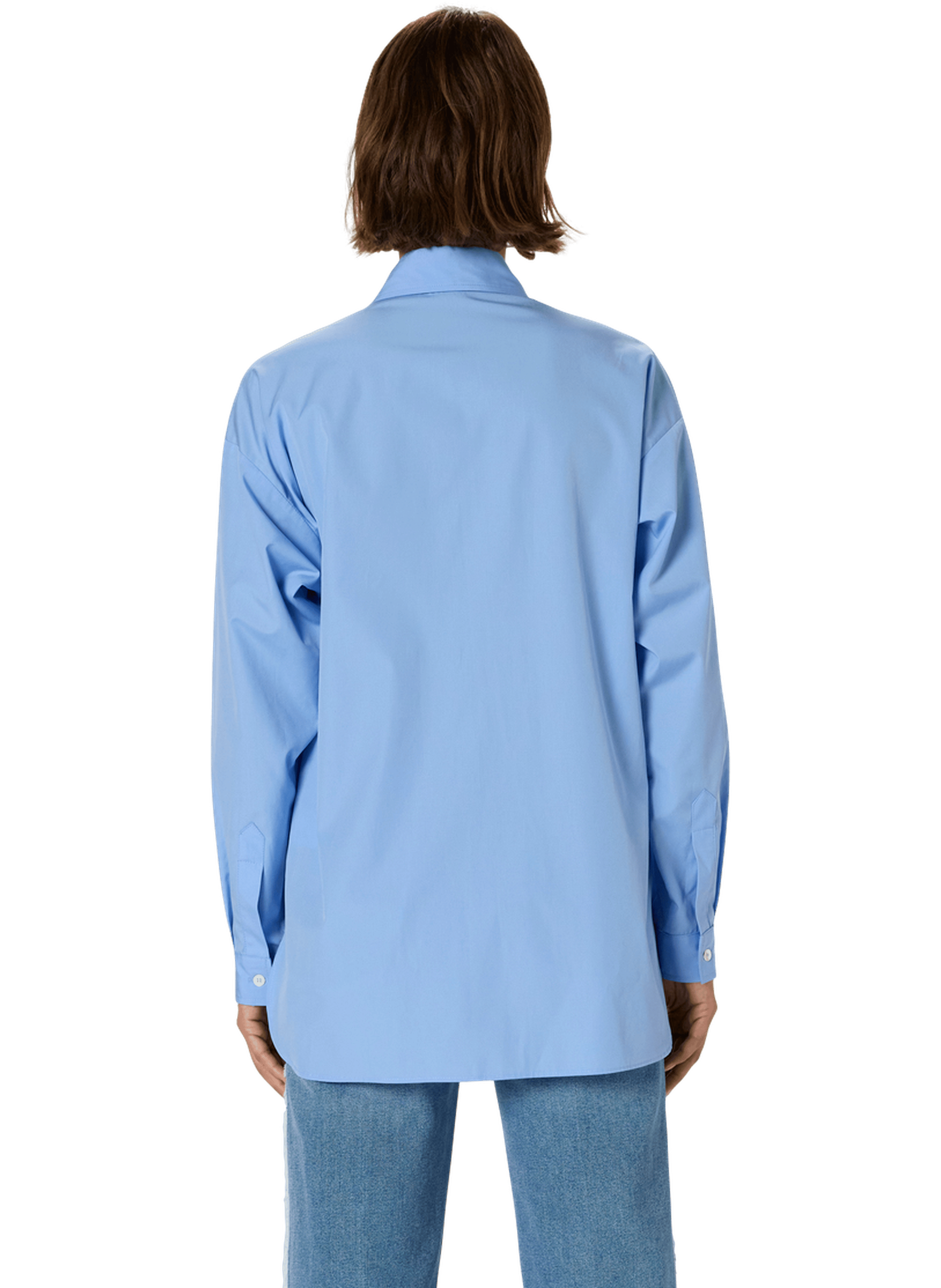 Chemise en coton uni à blason - alix GERARD DAREL Bleu