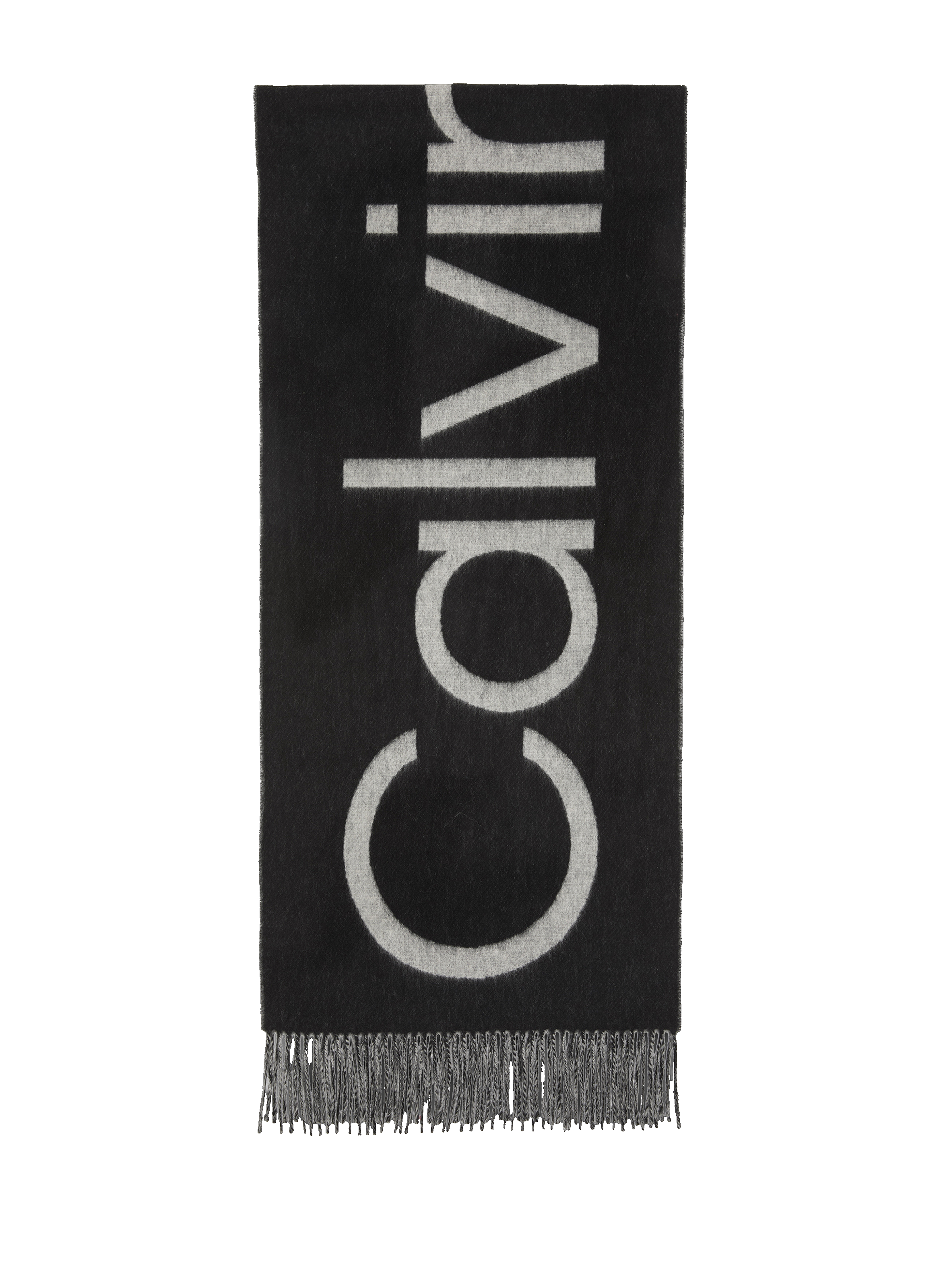 CALVIN KLEIN Echarpe à logo en laine Multicolore