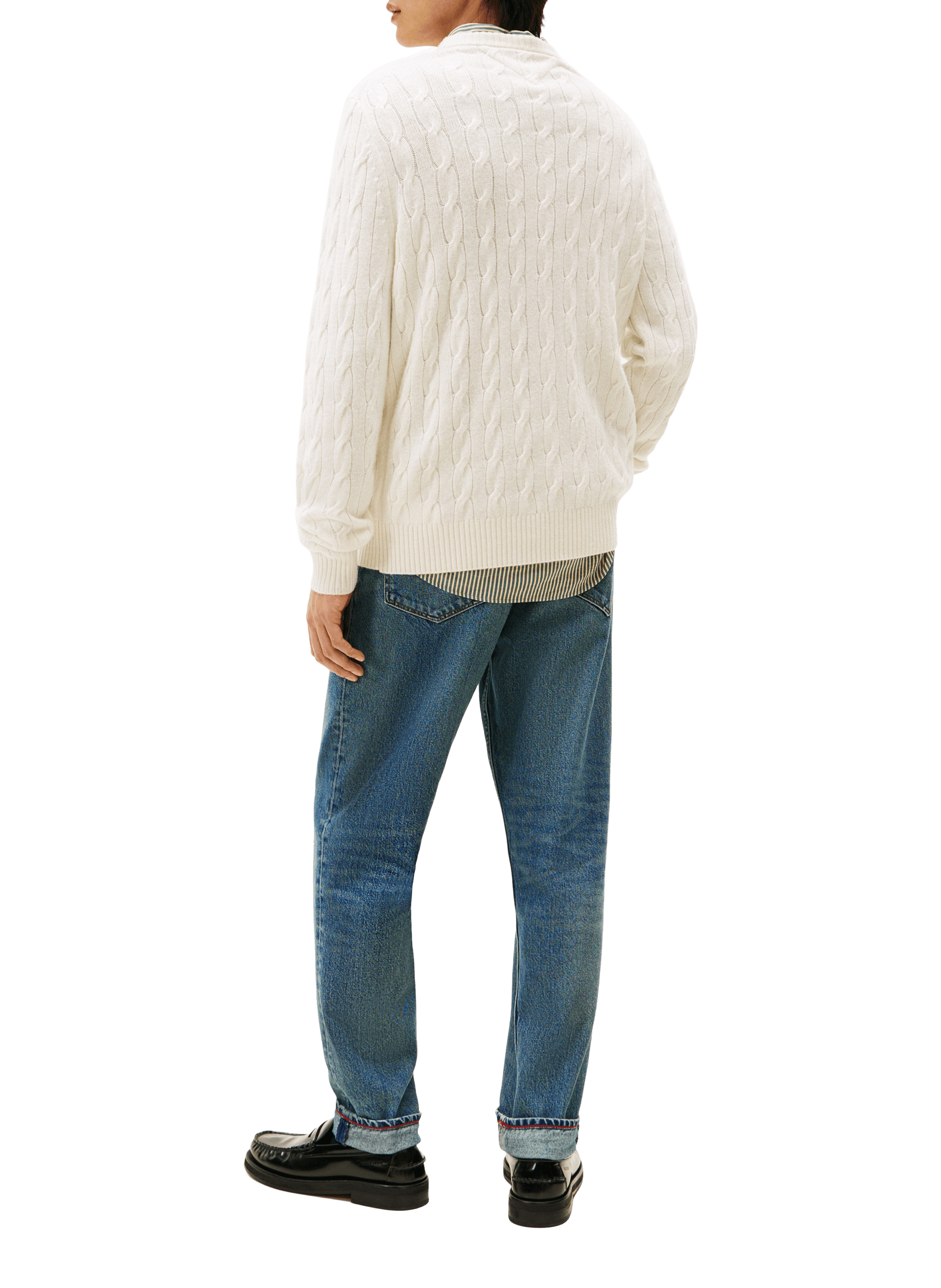 Wool-blend round-neck jumper TOMMY HILFIGER Beige