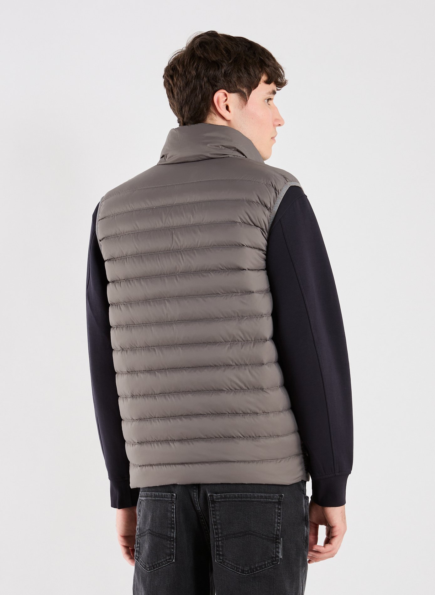 Quilted gilet ARMANI EXCHANGE Brown