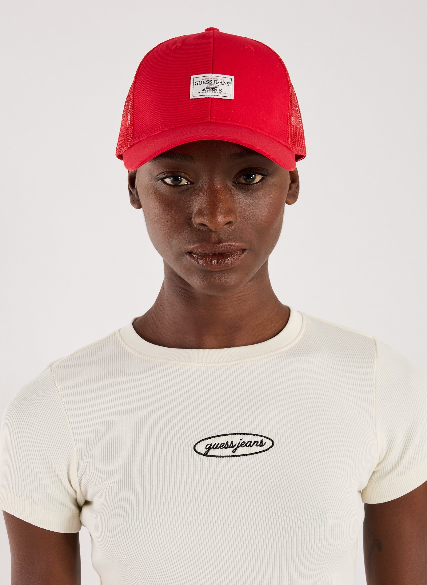 Casquette en coton  GUESS Rouge