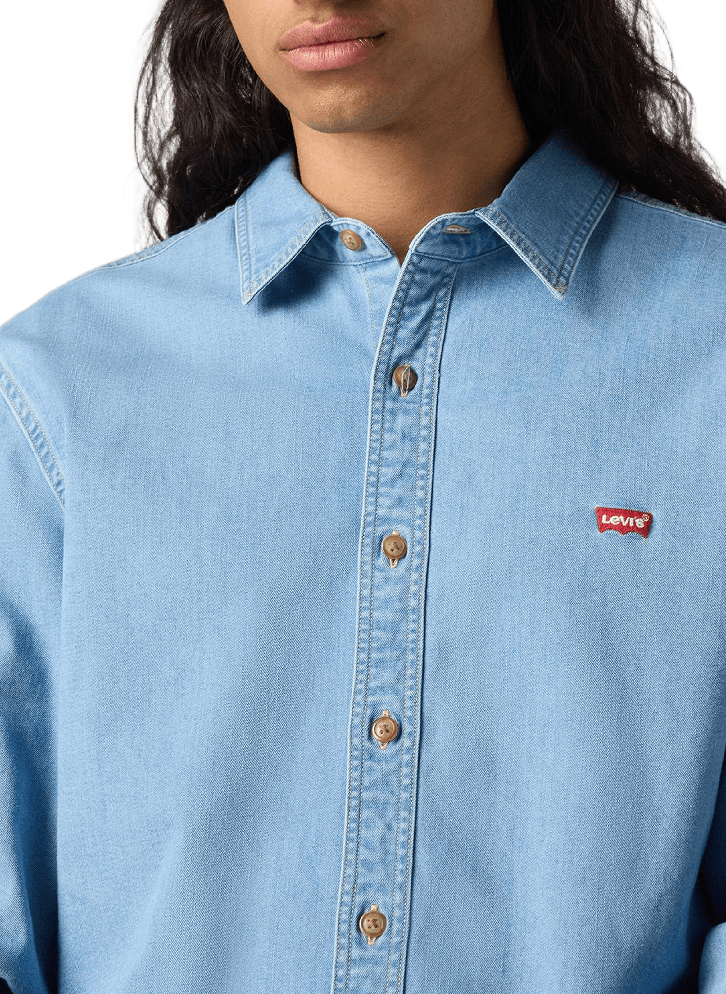 Bleached denim Shirt LEVI'S Blue