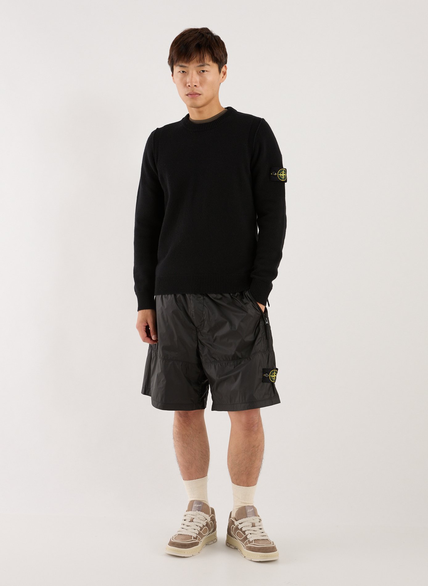 Wool blend Jumper STONE ISLAND Black