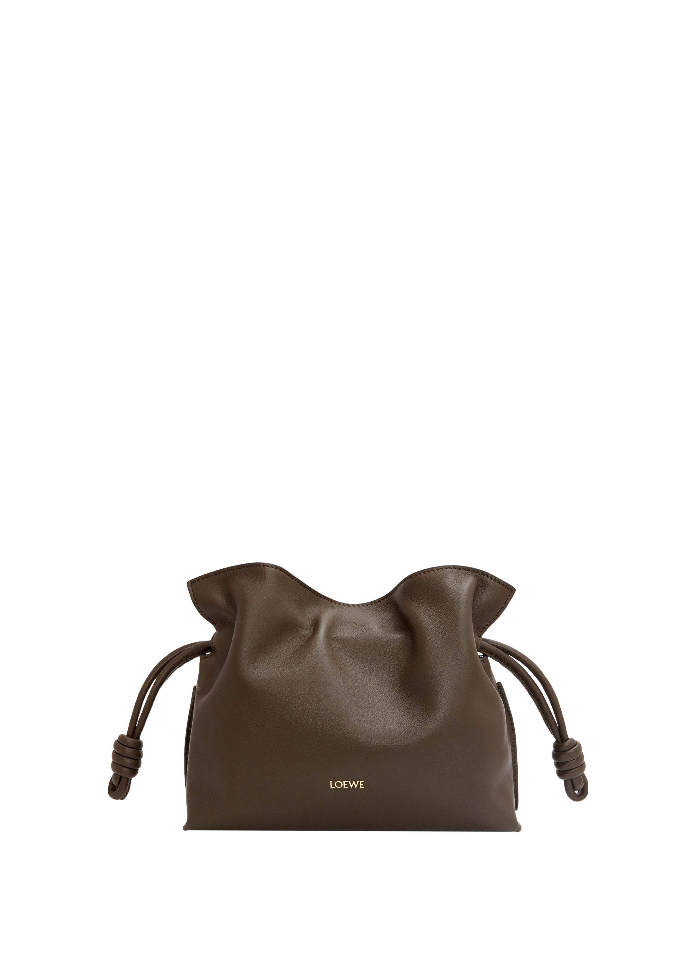 Mini Flamenco clutch in nappa calf leather LOEWE Brown