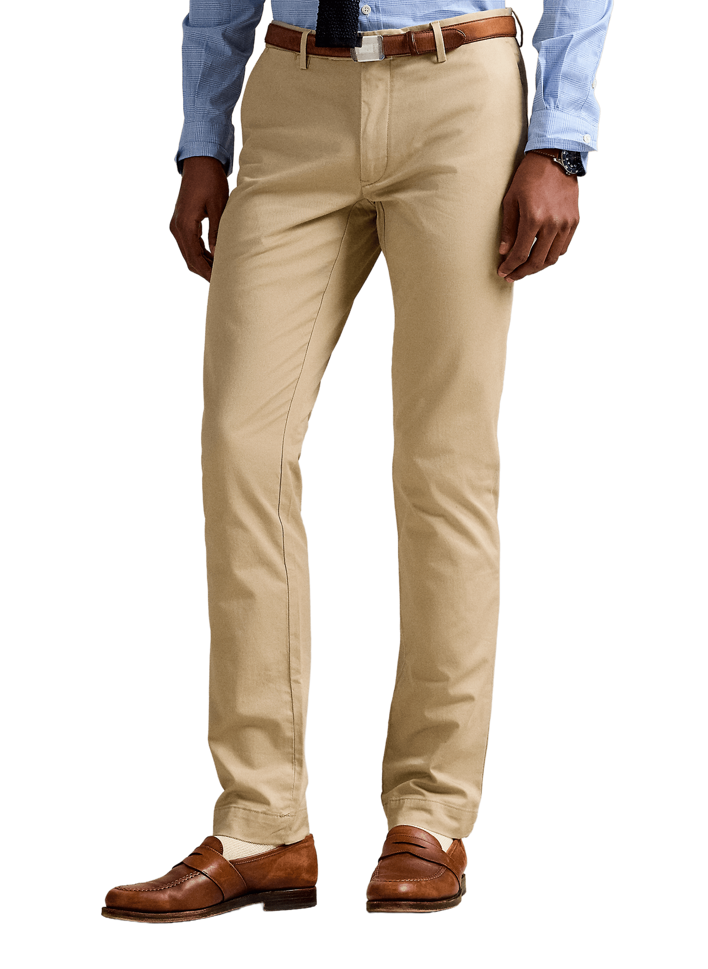 POLO RALPH LAUREN Bedford slim-fit cotton trousers Beige