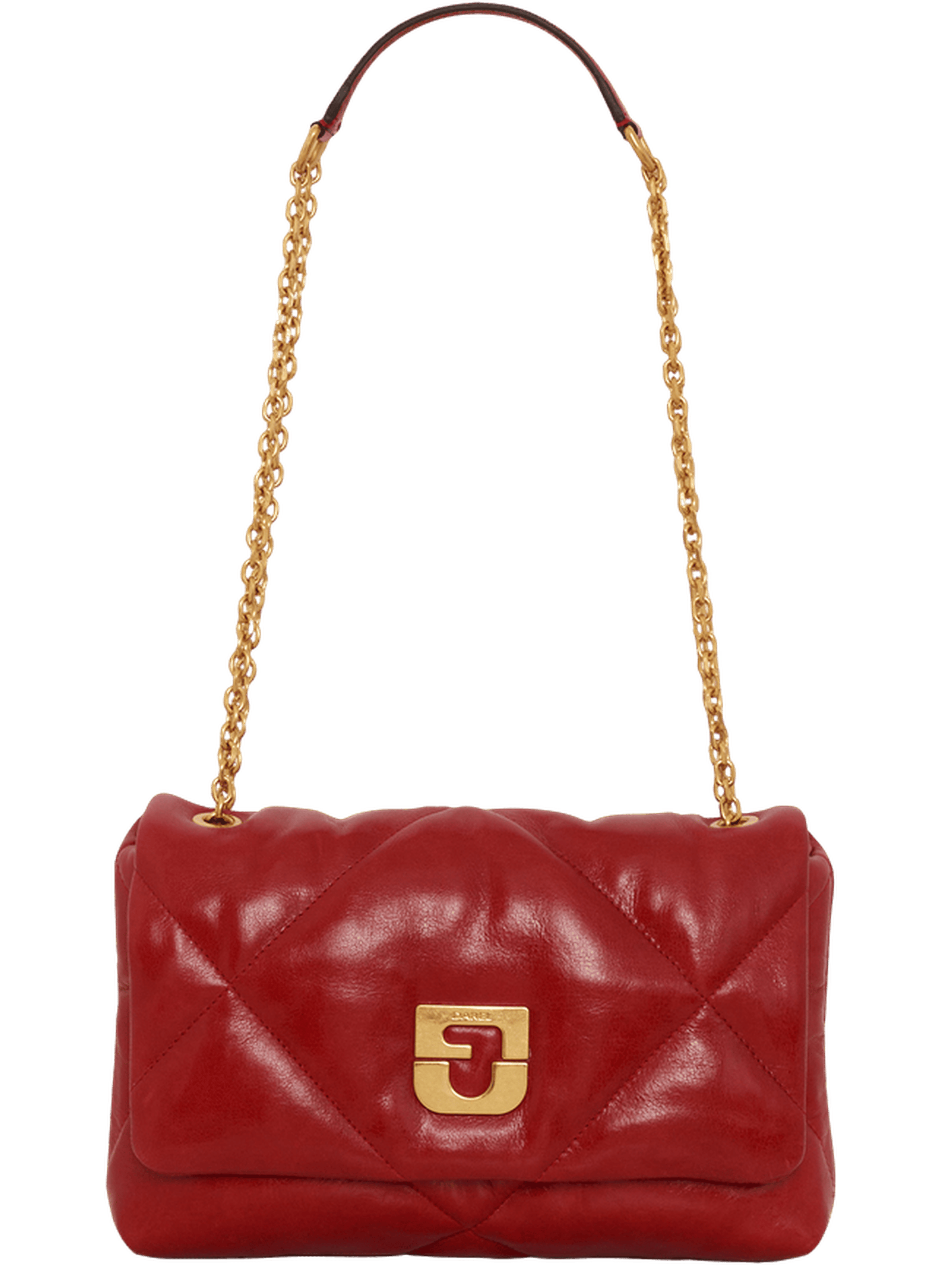 Sac en cuir effet froissé - le fanny GERARD DAREL Rouge