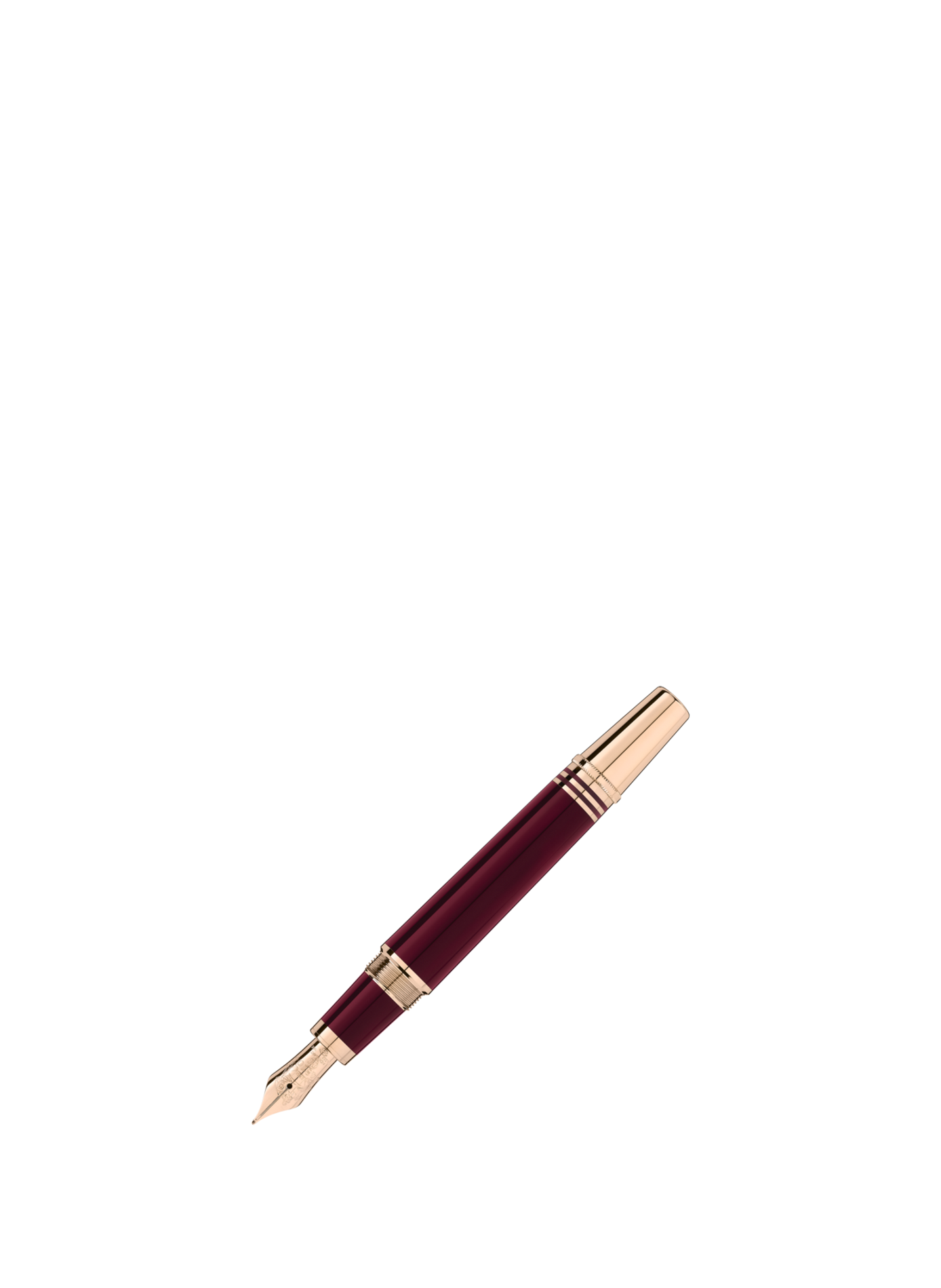 Fountain pen in resin and gold MONTBLANC Red