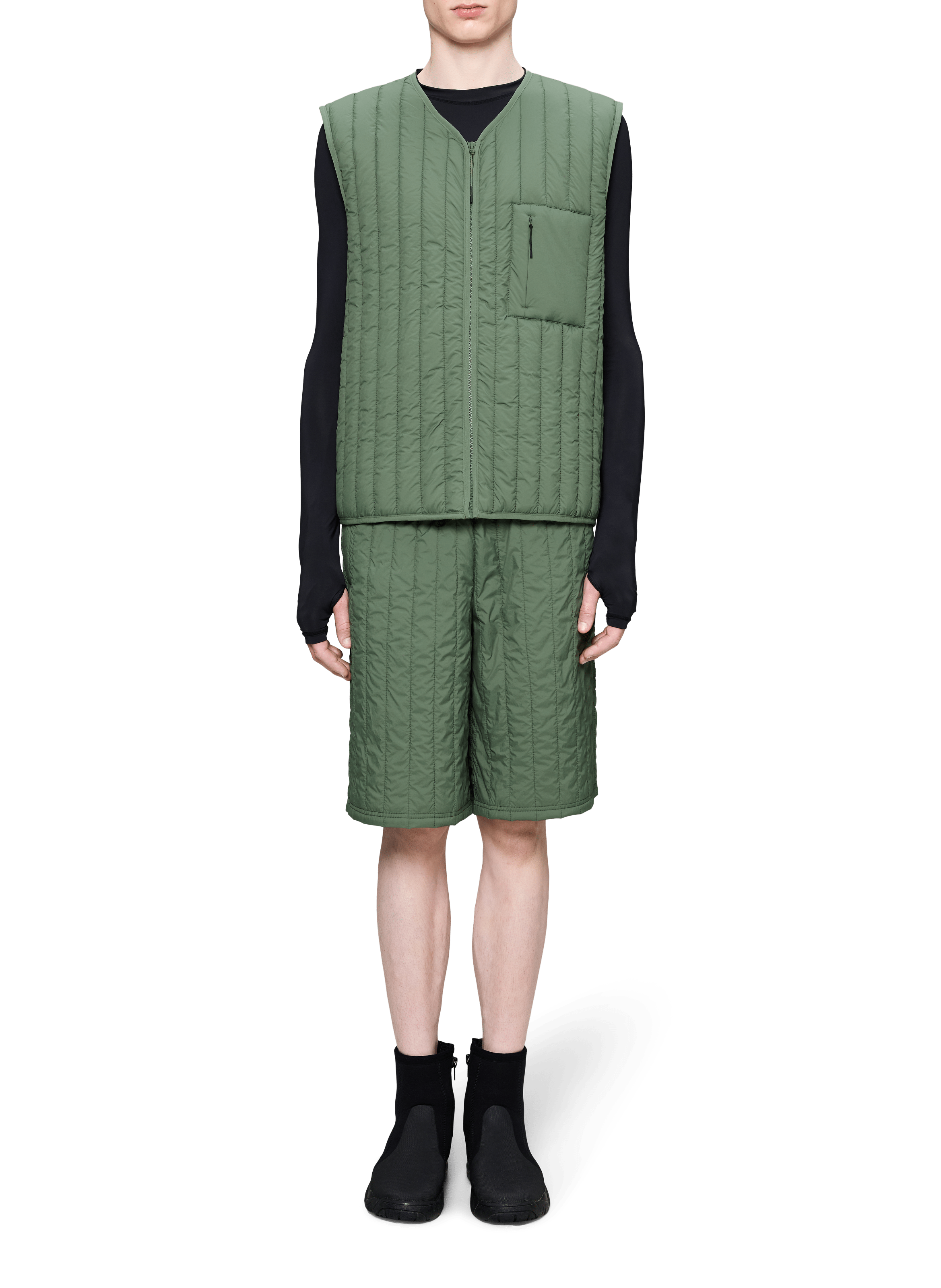 Veste matelassée sans manches RAINS Vert