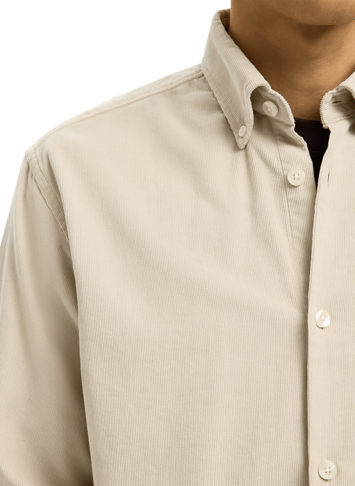 Cotton shirt SELECTED Grey