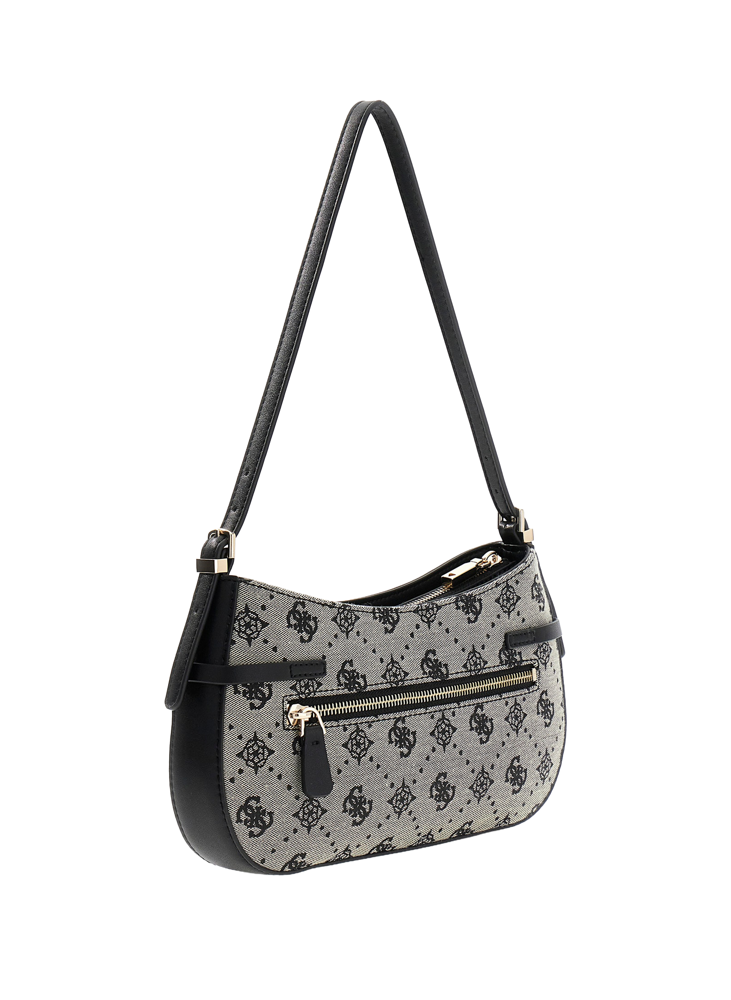 Melinda printed shoulder bag GUESS Black