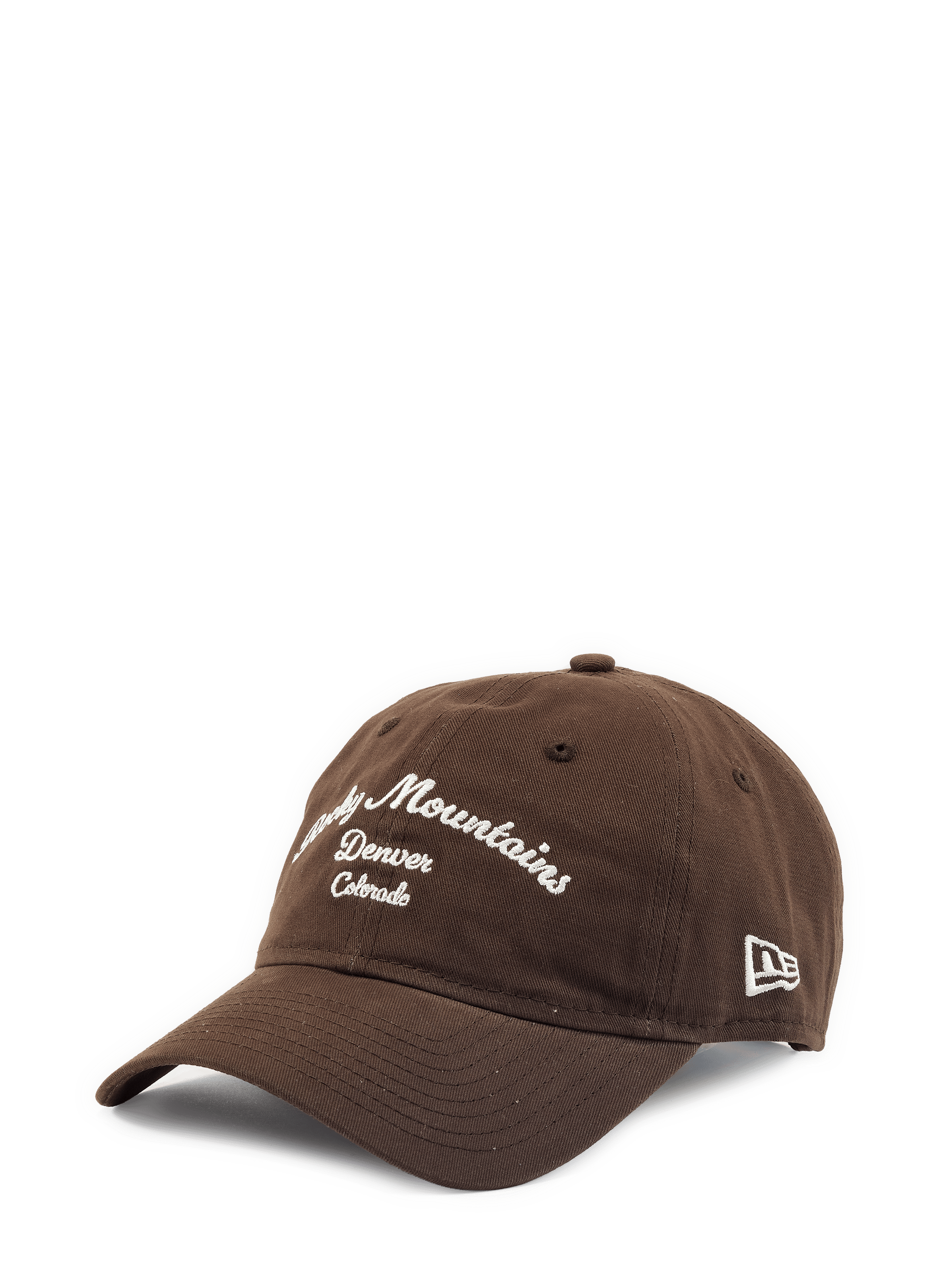 Casquette brodée en coton NEW ERA Marron