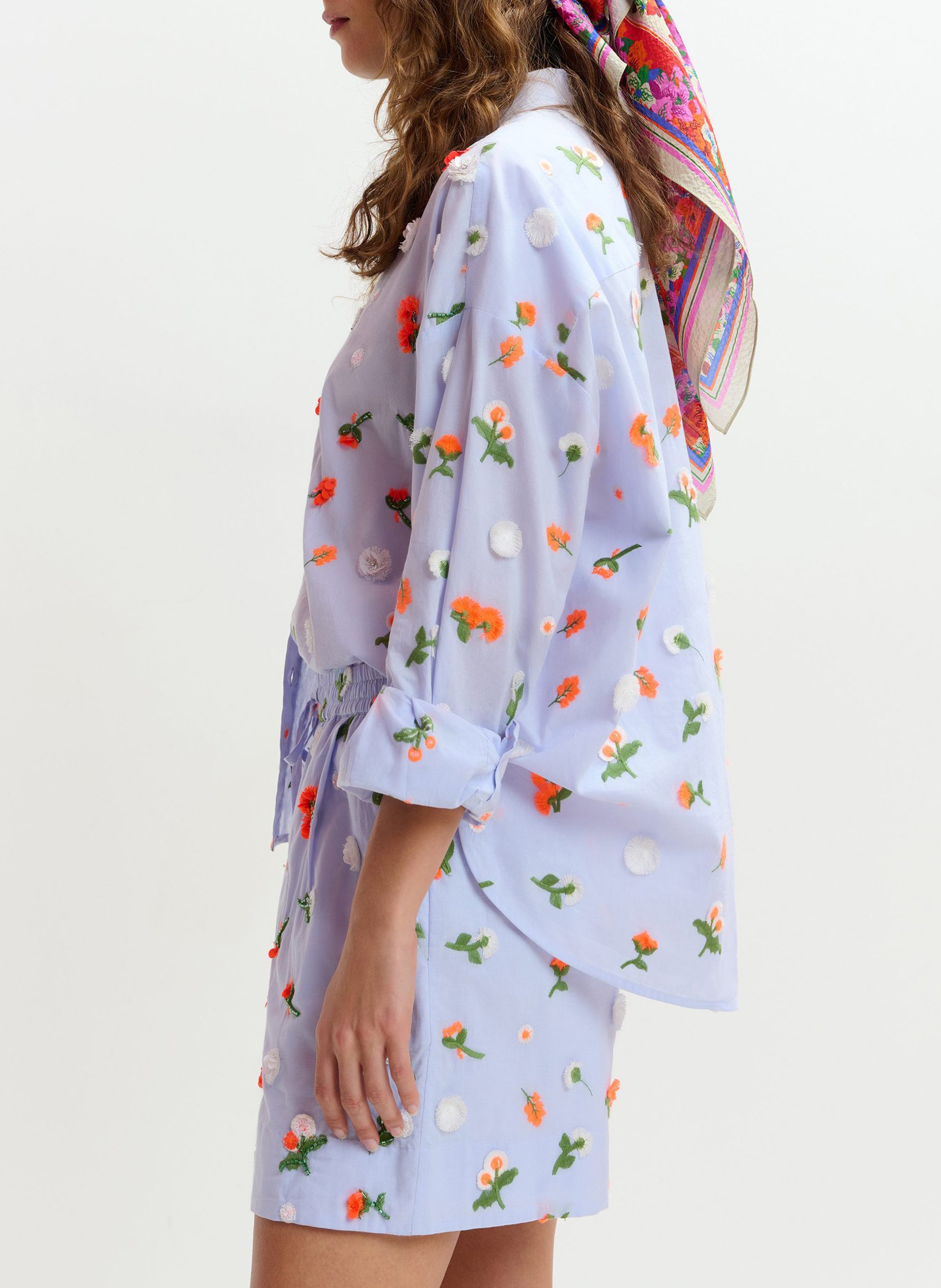 Short droit en coton jelena ESSENTIEL ANTWERP Bleu