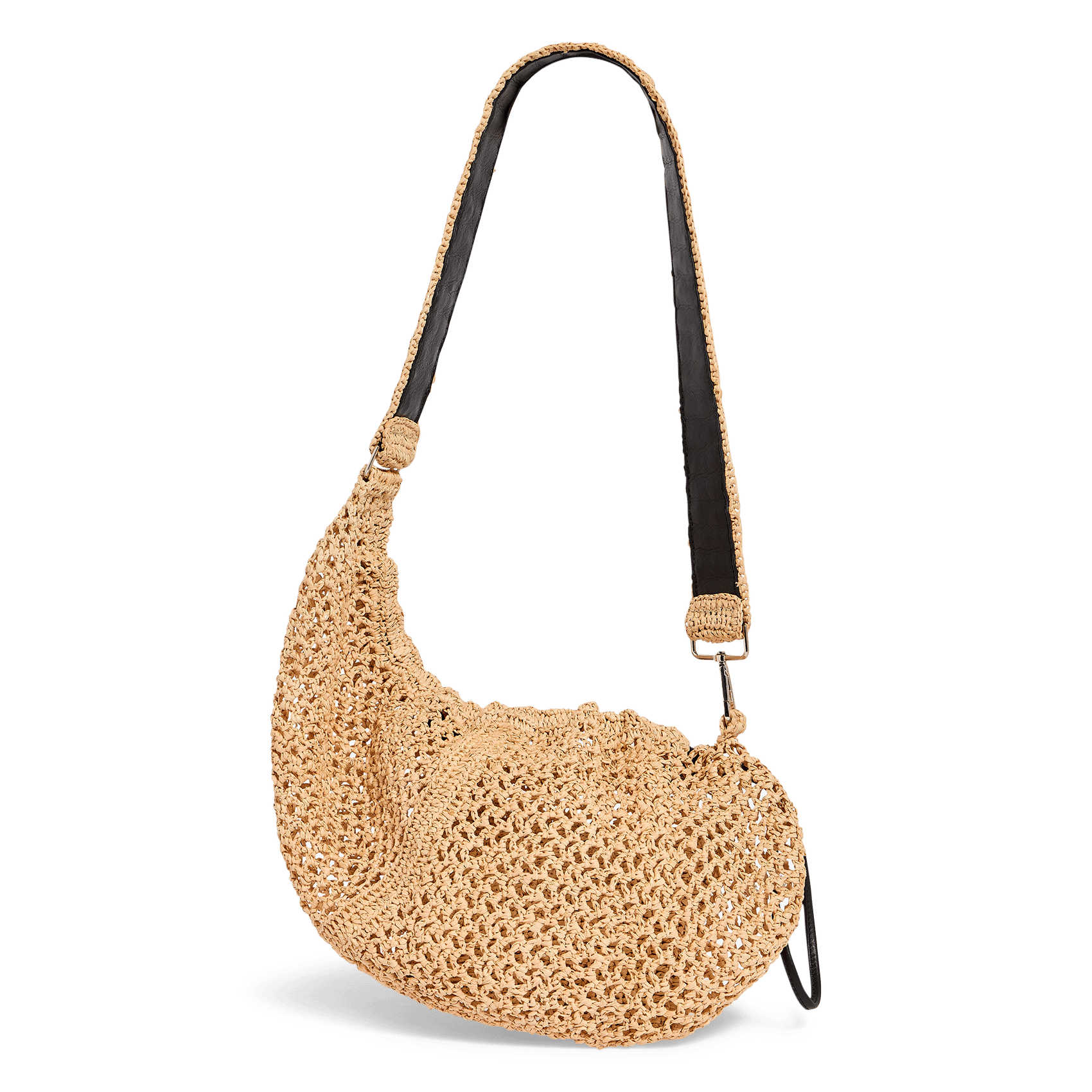 Sac bandoulière en raphia IRO Beige