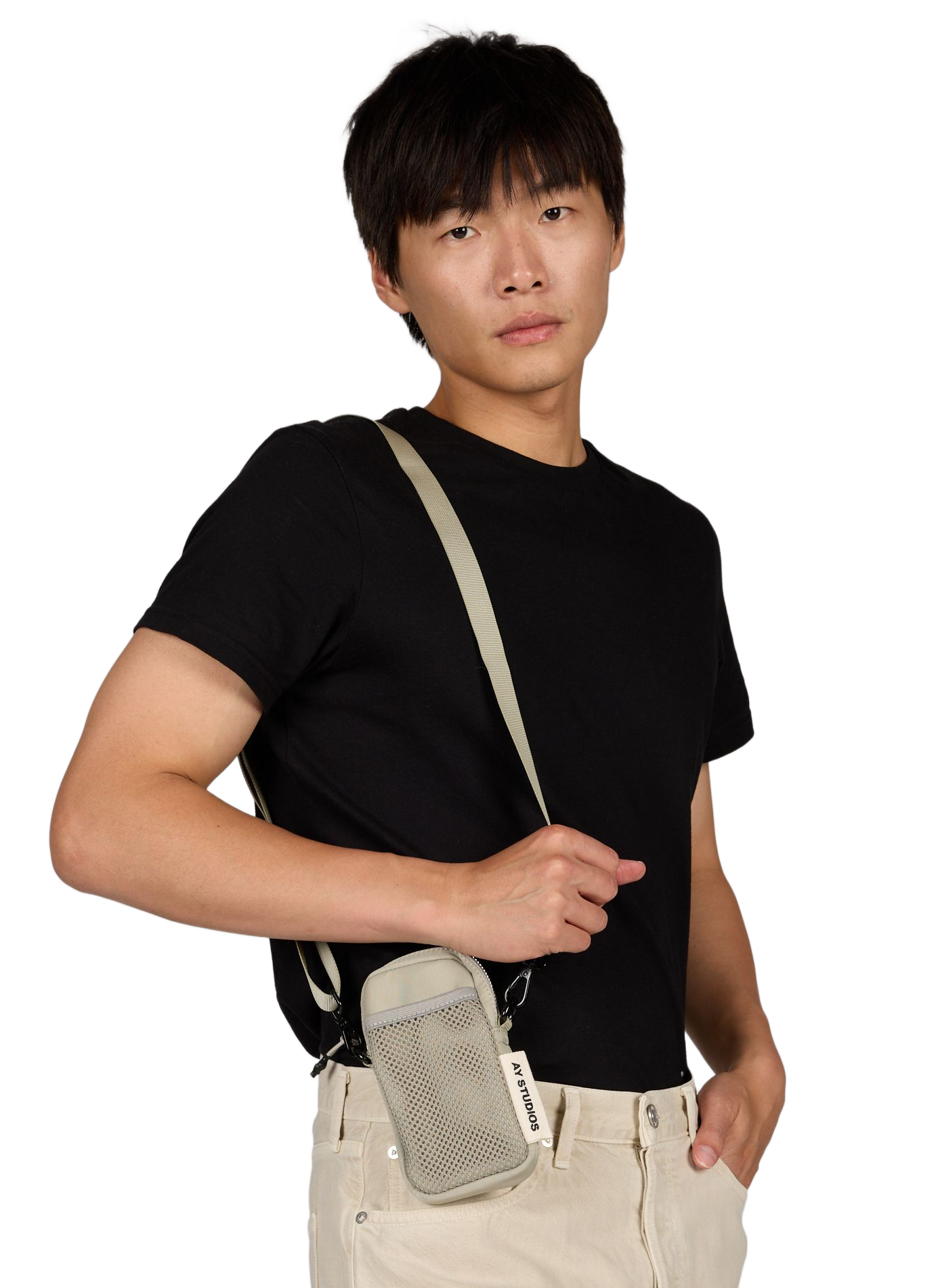 Adjustable shoulder wallet bag AY STUDIOS Beige