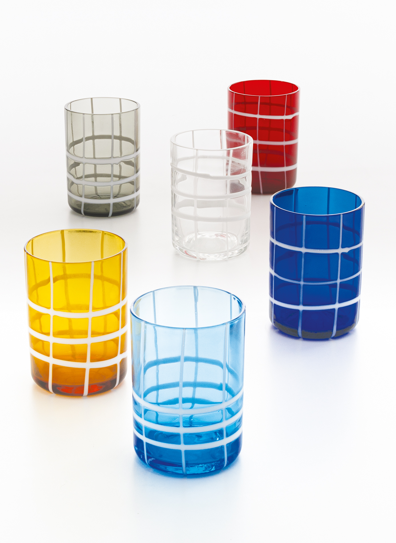 Set van 6 Twiddle glazen ZAFFERANO Transparant