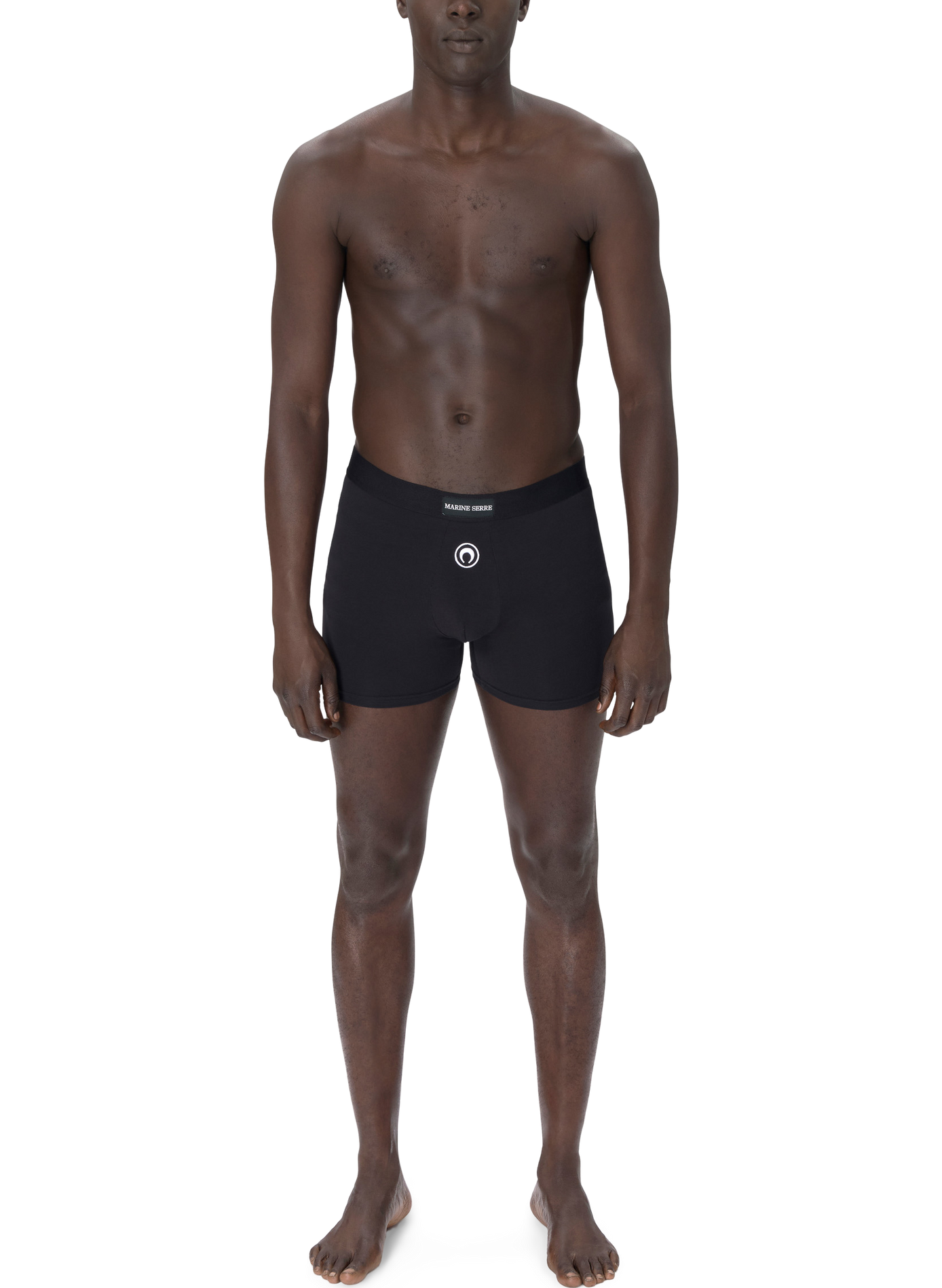 Boxer logo moon en jersey stretch MARINE SERRE Noir