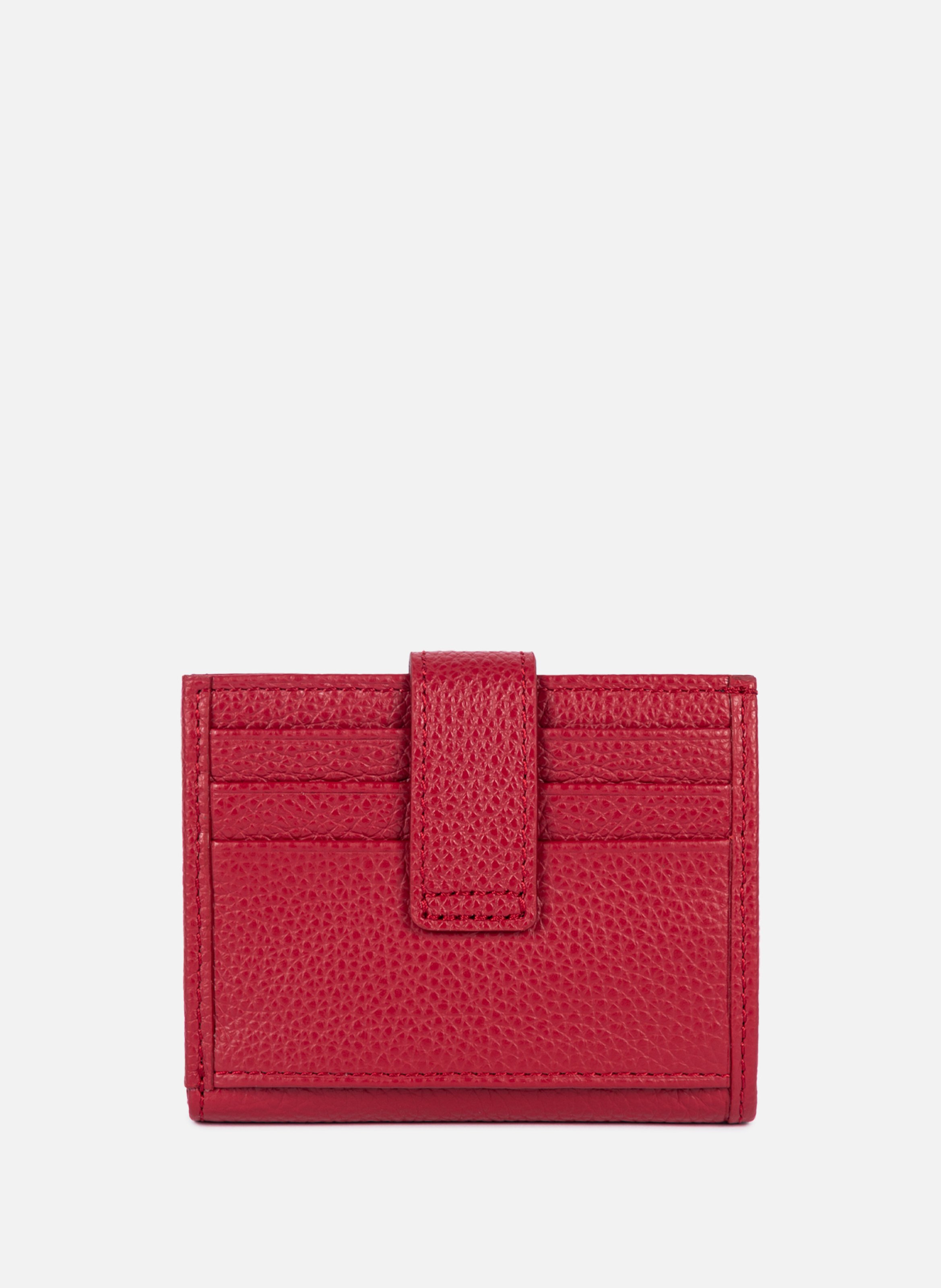Porte-cartes - foulonné pm LANCASTER Rouge
