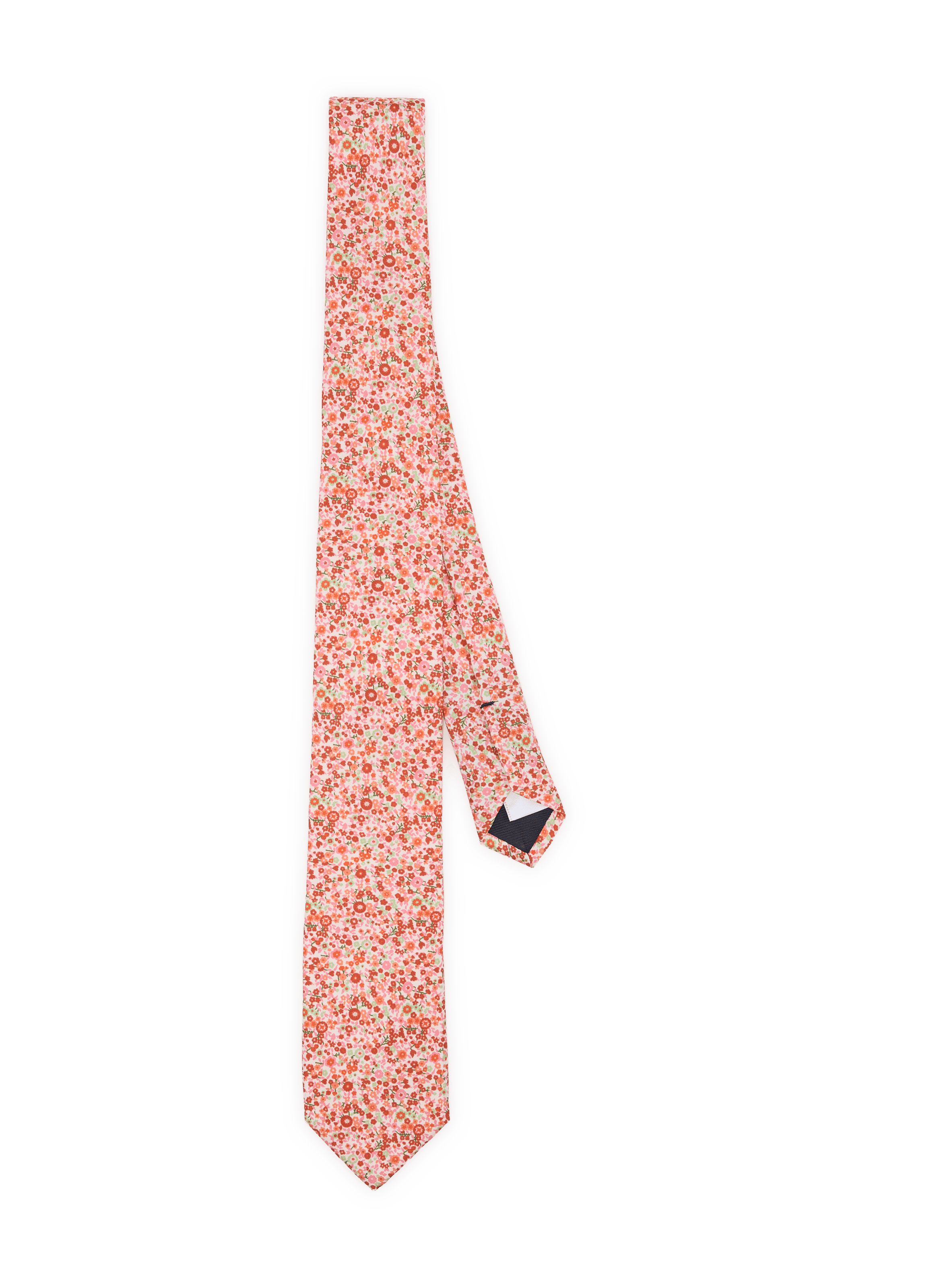 Printed silk tie AU PRINTEMPS PARIS Multicolour