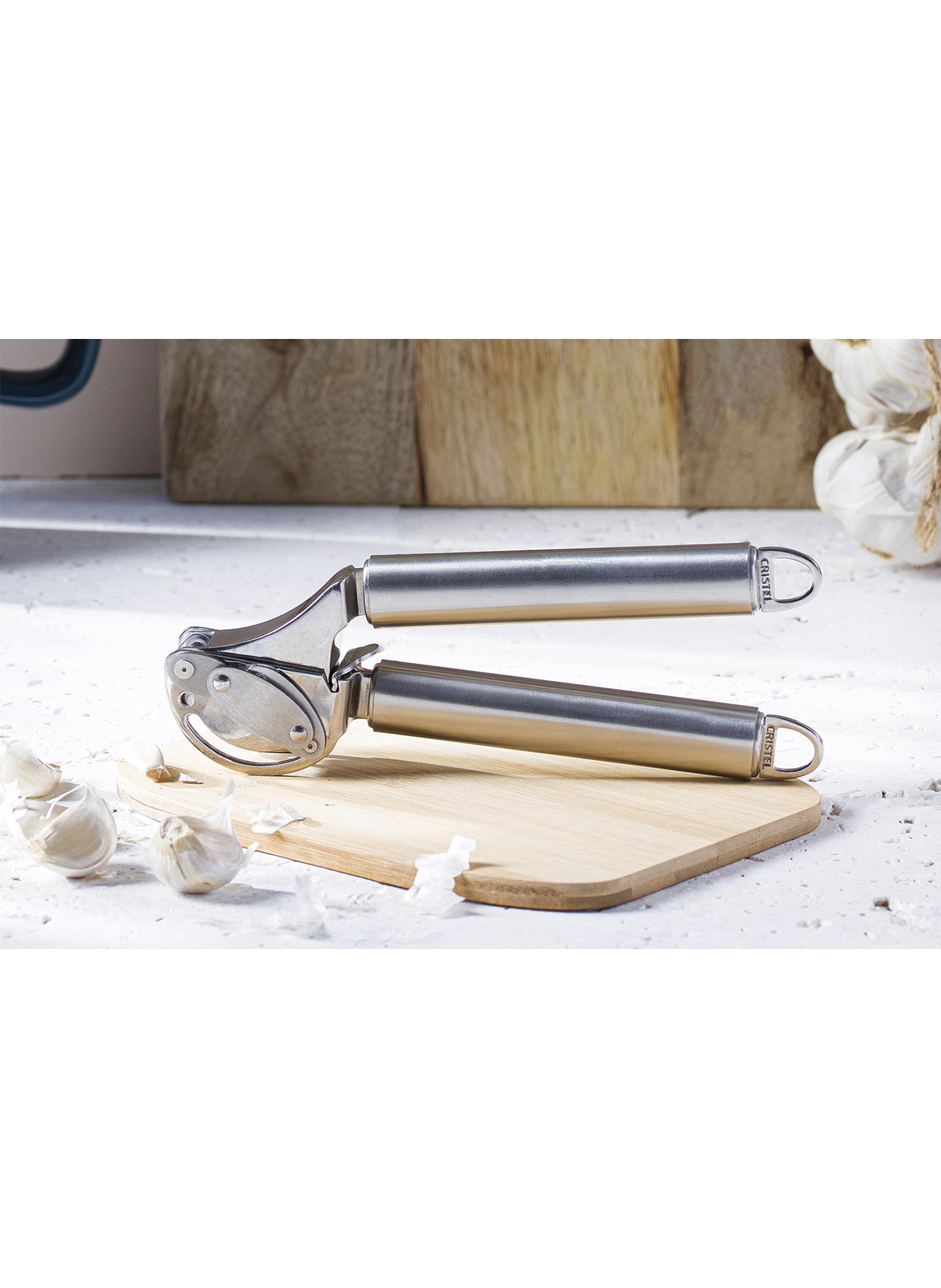 Presse-ail Poc en inox CRISTEL Gris
