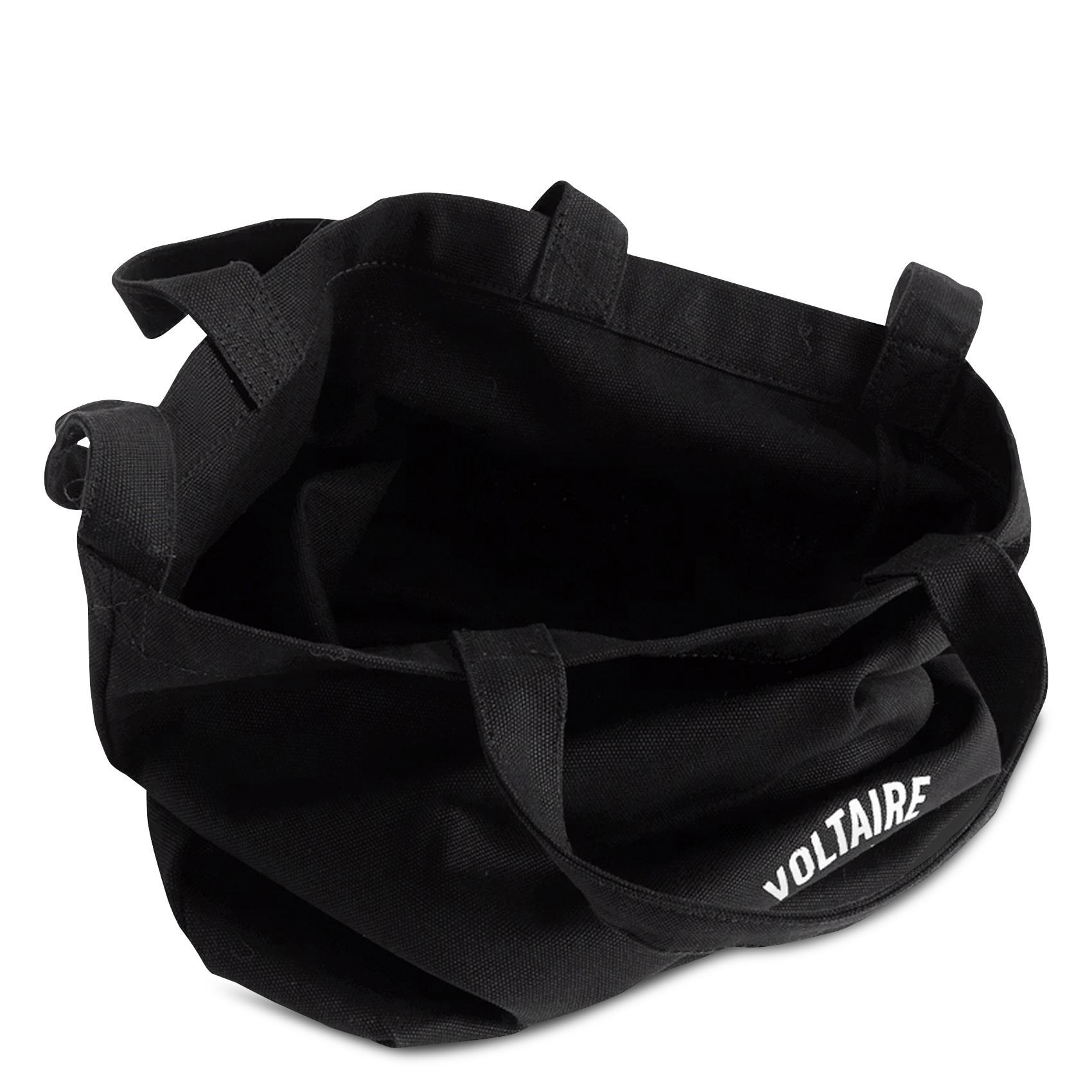 Sac à main en coton ZADIG&VOLTAIRE Noir