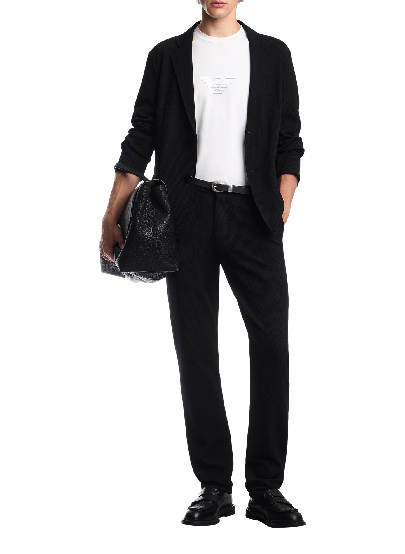 Plain trousers EMPORIO ARMANI Black