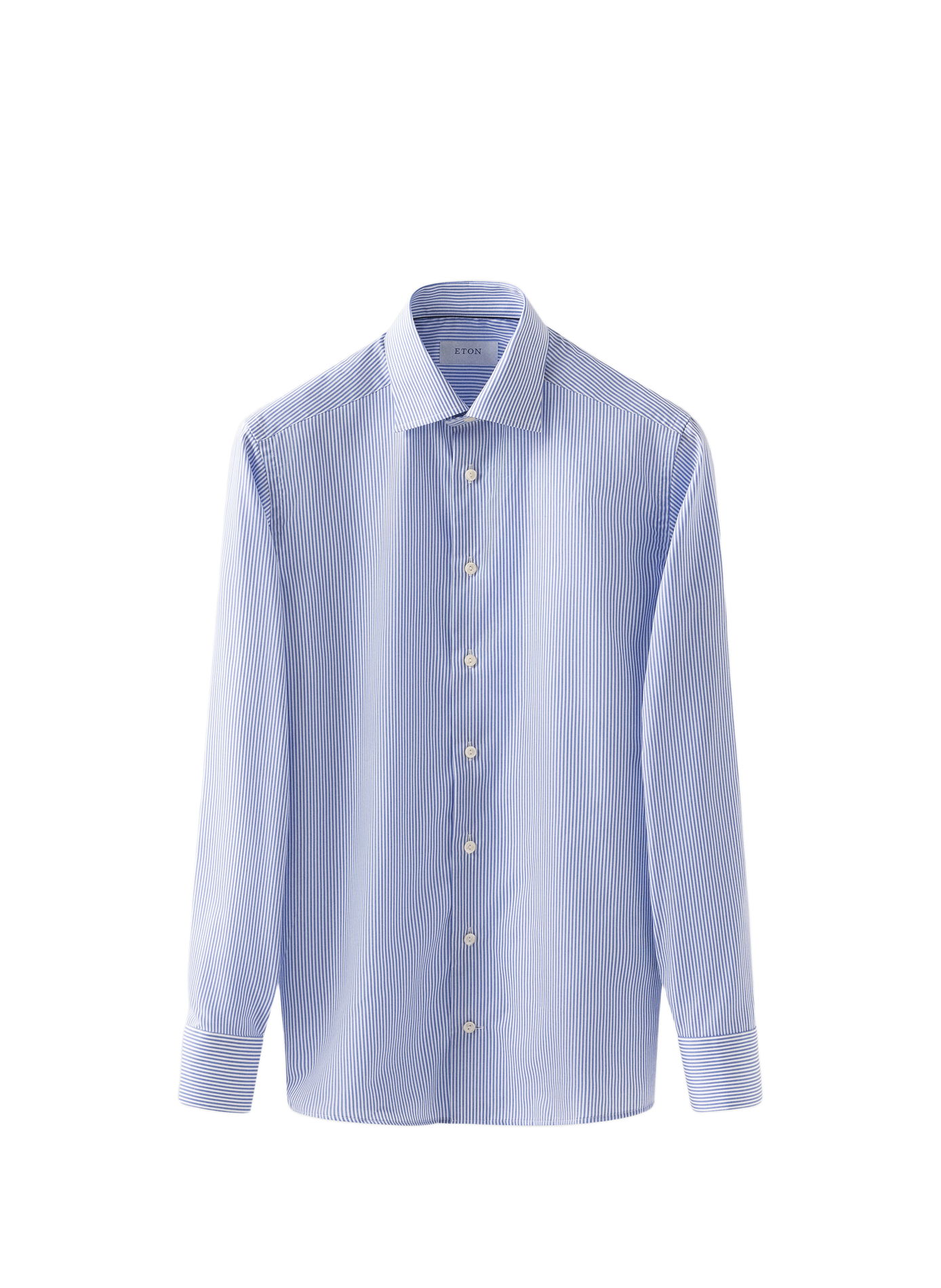 Slim-fit striped cotton shirt ETON Blue