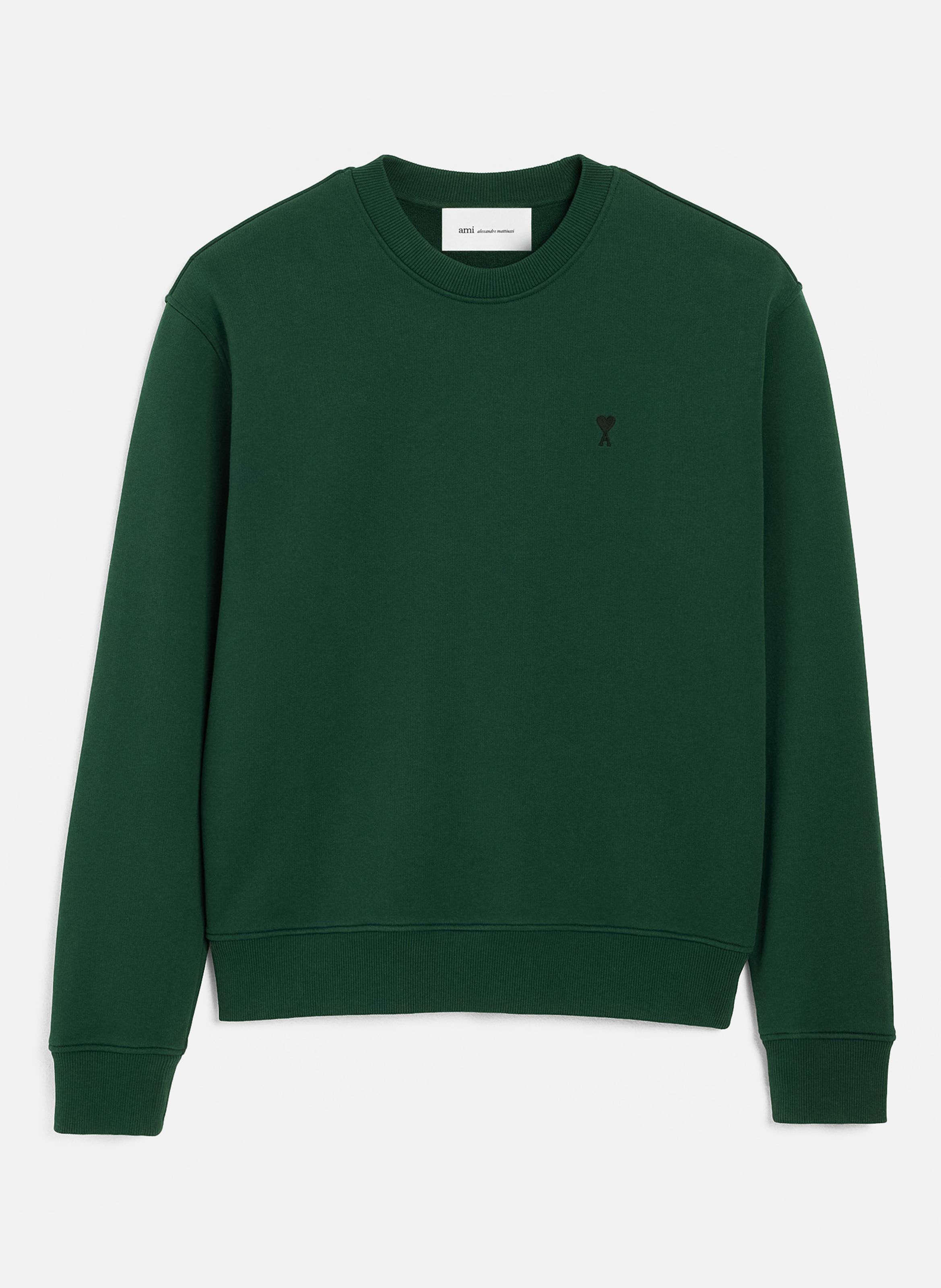 Sweatshirt en coton ami de coeur AMI PARIS Vert