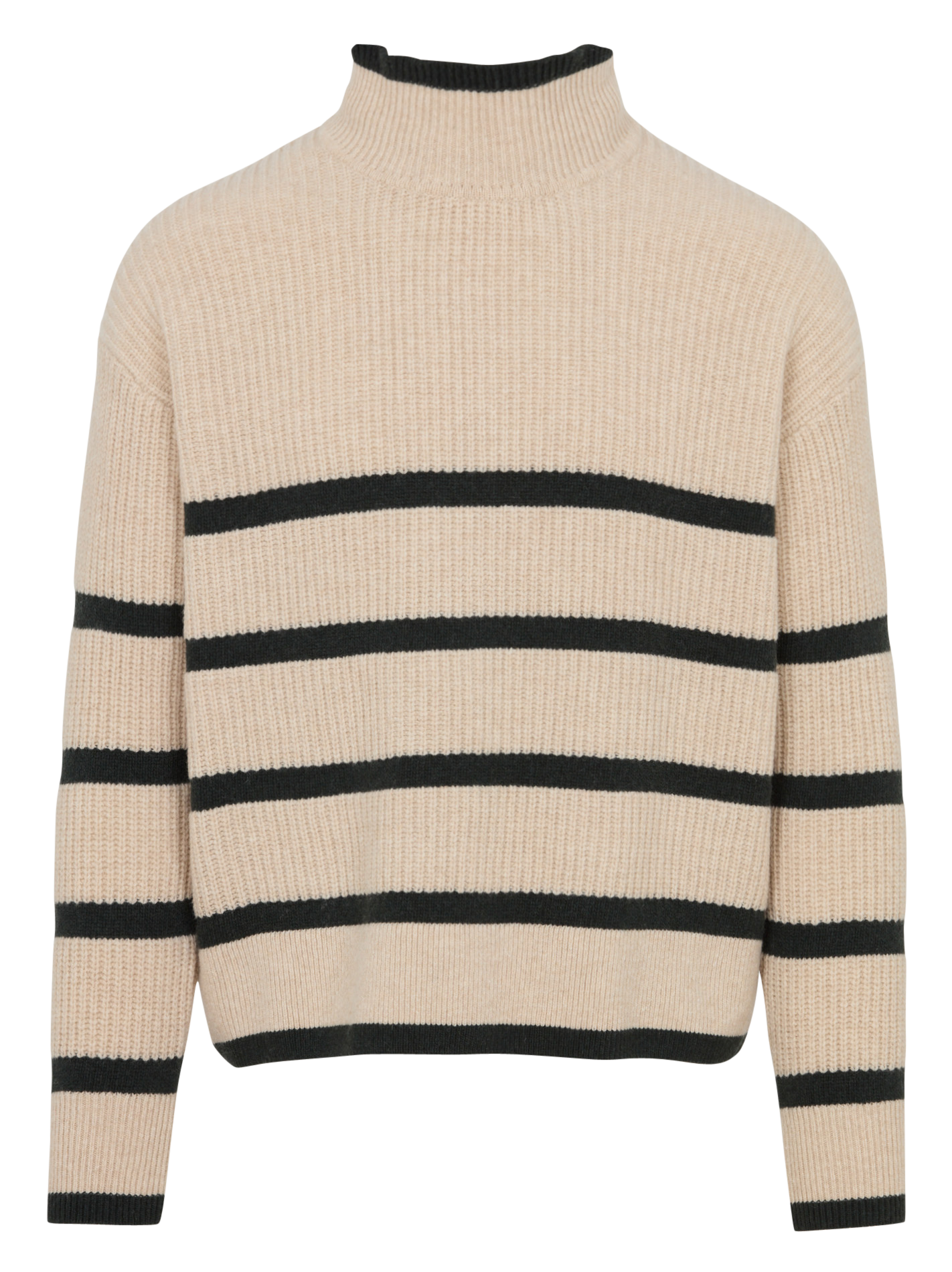 Pull ample rayé en laine mélangée ARMOR-LUX Beige