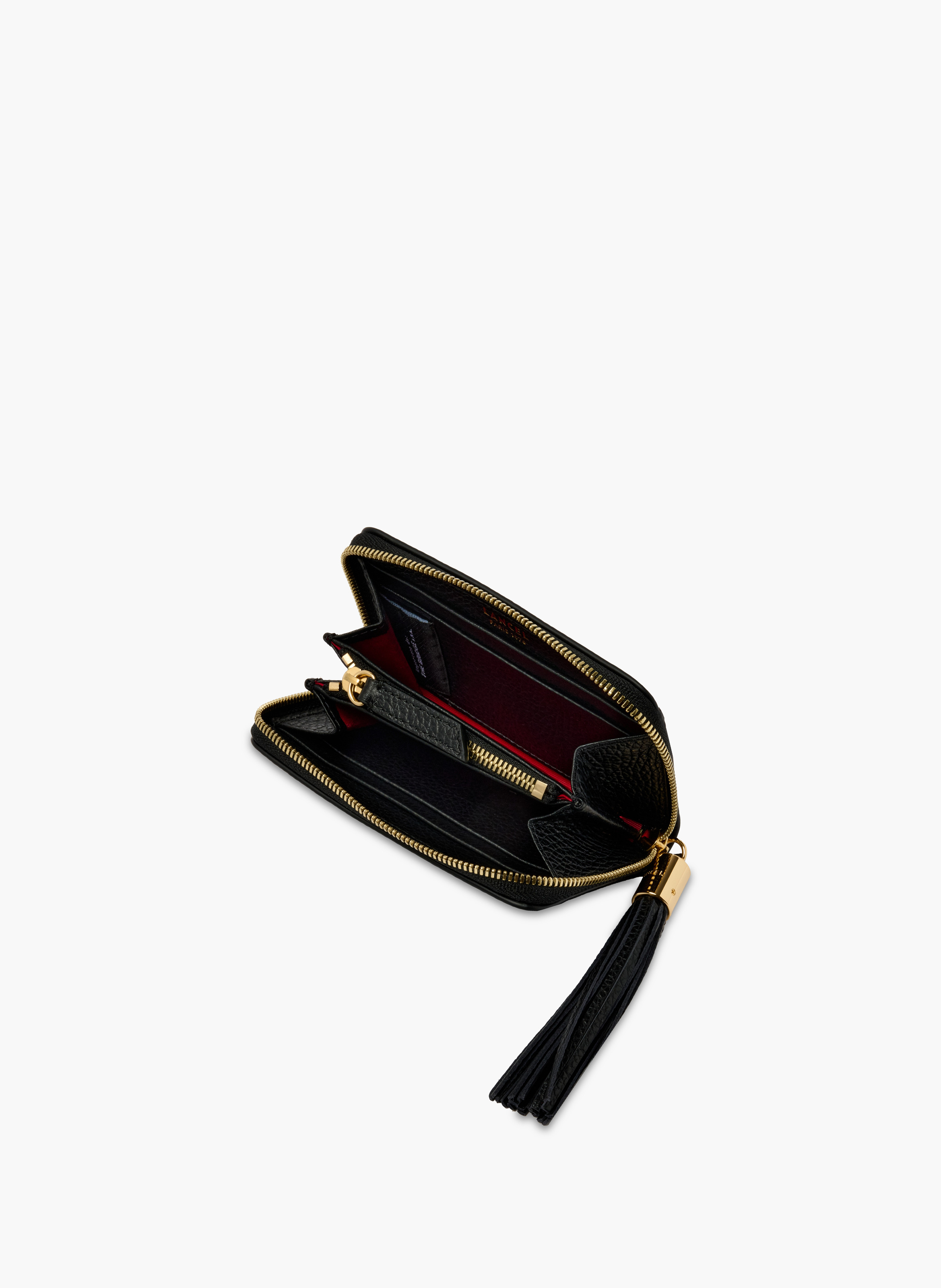 Portefeuille zippé premier flirt de lancel en cuir LANCEL Noir