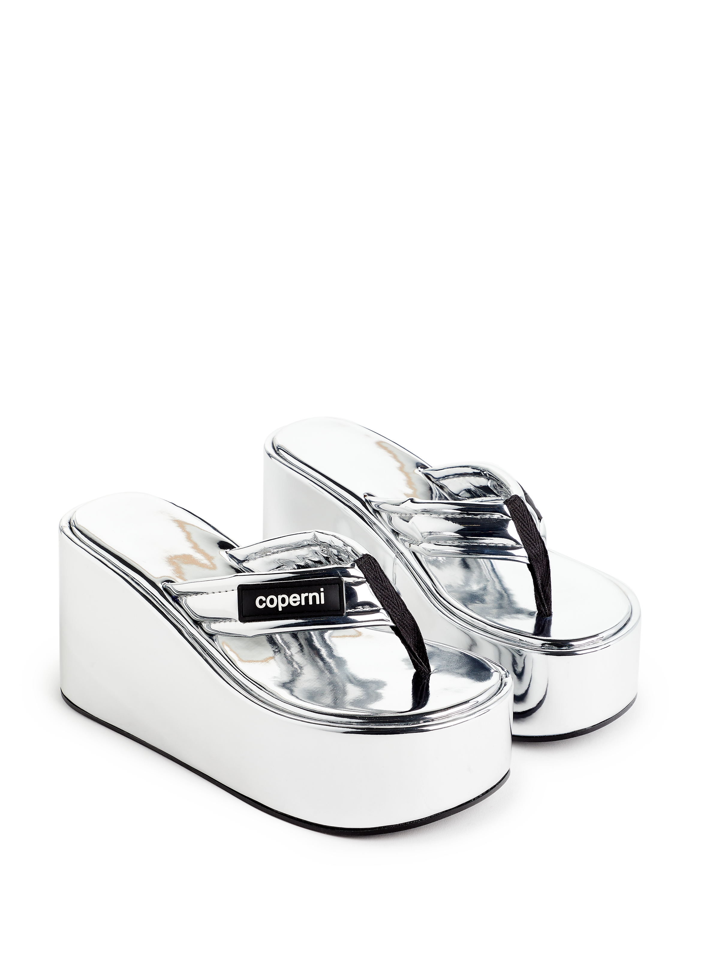 Platform flip flops COPERNI Silver