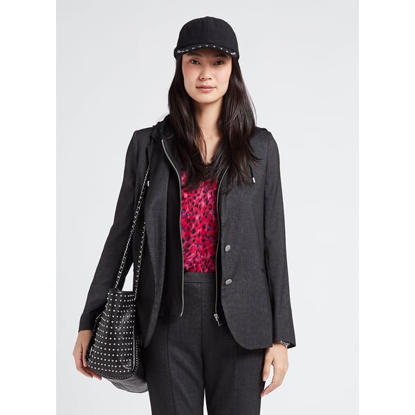 Veste de tailleur à capuche