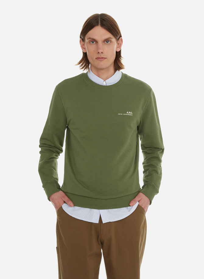 Item-Sweatshirt aus APC -Baumwolljersey