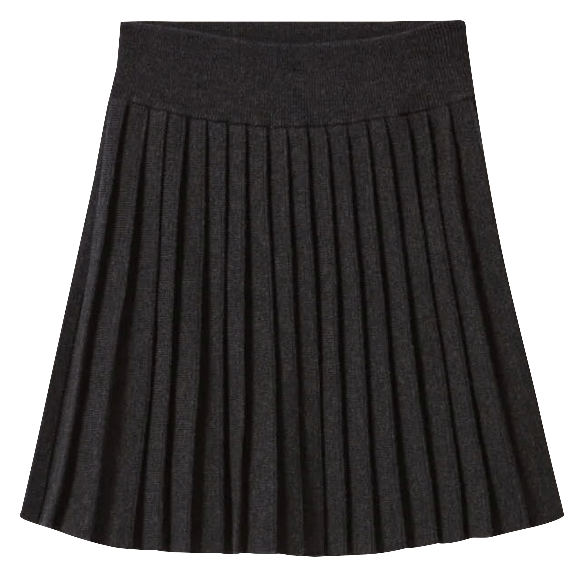 Jupe courte plissée en maille CLAUDIE PIERLOT Gris