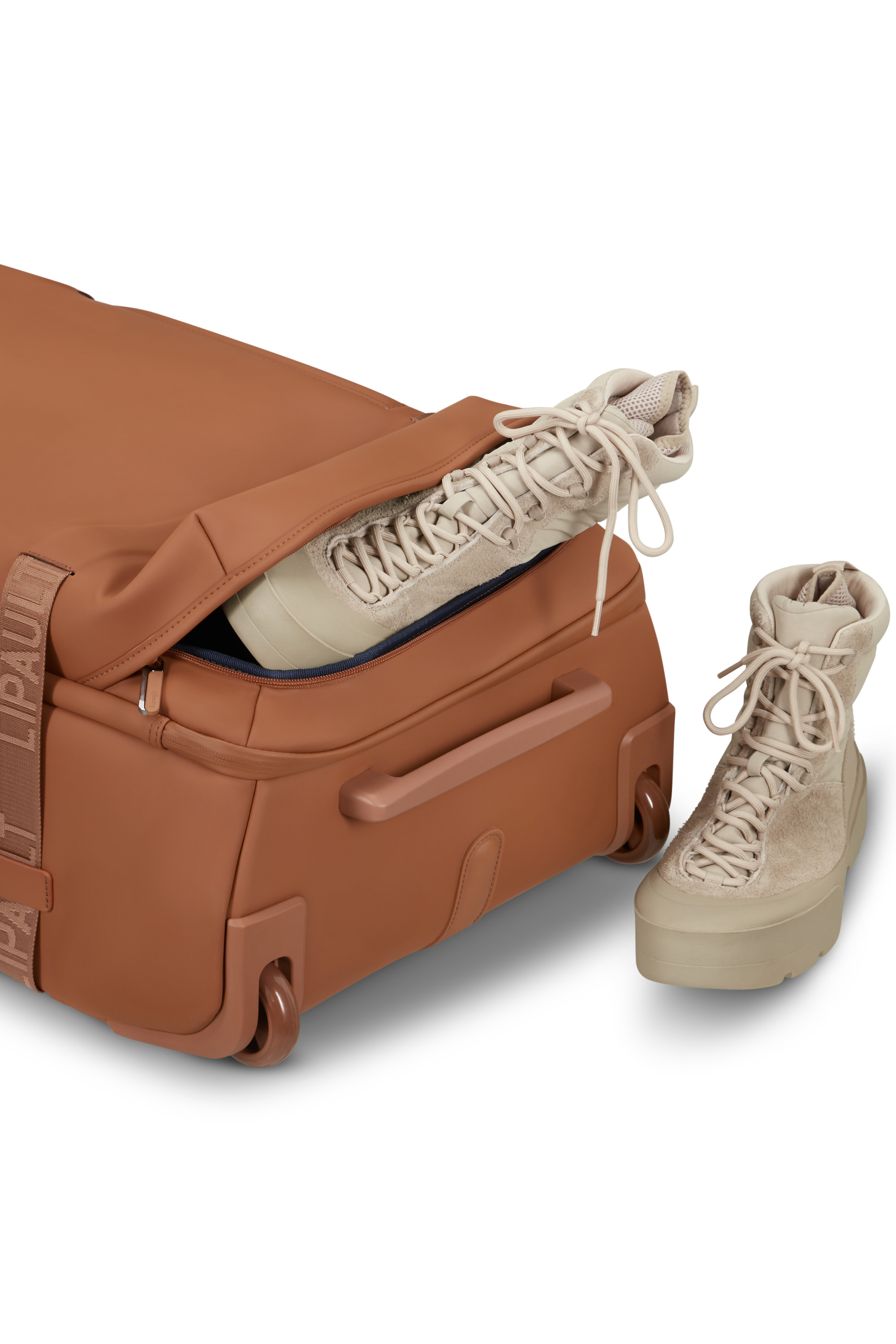 Lost in berlin sac de voyage à roues taille l exile LIPAULT PARIS Marron